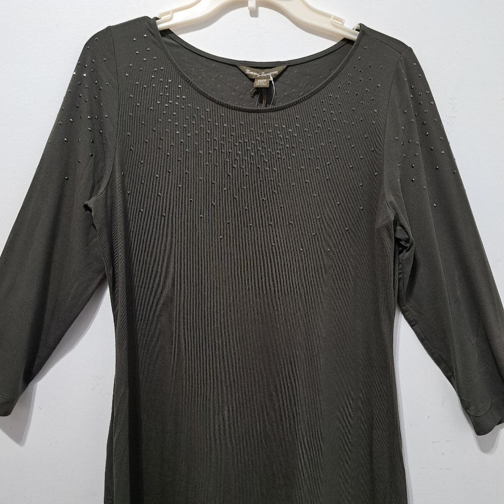 Tommy Bahama Tommy Bahama Studded Embellished Pullover Ligthweight Mini Dress Pepper Med NWT Size M / US 6-8 / IT 42-44 - 6 Thumbnail