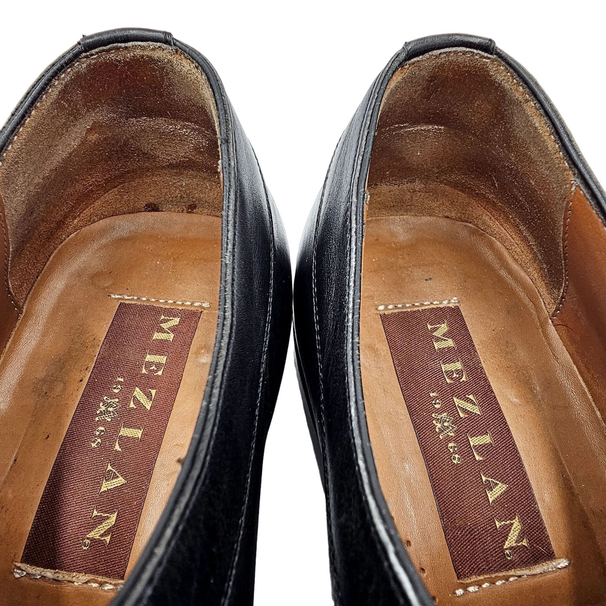 Mezlan Mezlan Spain Mens 8 Black Calfskin Leather Dress Shoes Derby Size US 8 / EU 41 - 12 Thumbnail