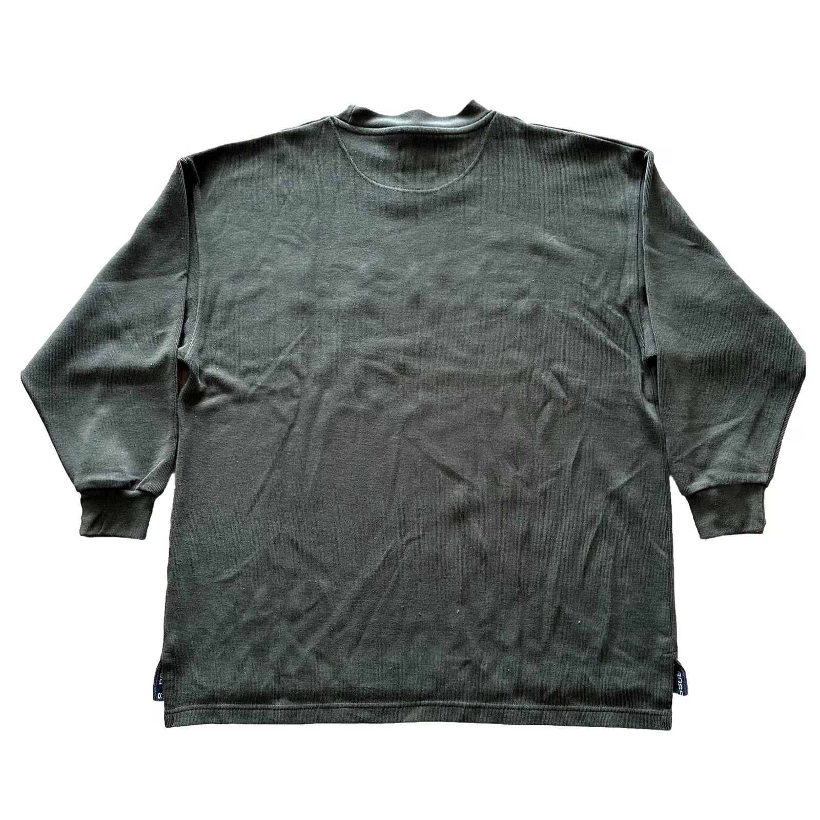 Hugo Boss VINTAGE Hugo Boss America Embroidered Crewneck Sweatshirt XL Olive Unisex Adults 90s Oversized Pullover Cotton Blend Size US XL / EU 56 / 4 - 5 Thumbnail