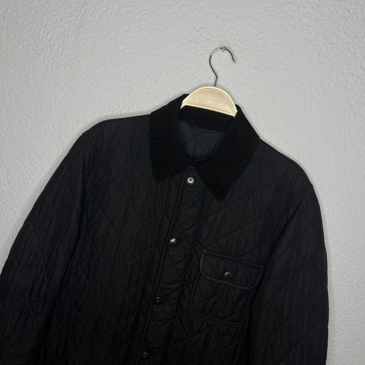 Barbour × Designer × Vintage Barbour Black Quilted Jacket Barnes Parka Coat Logo Size US M / EU 48-50 / 2 - 2 Thumbnail