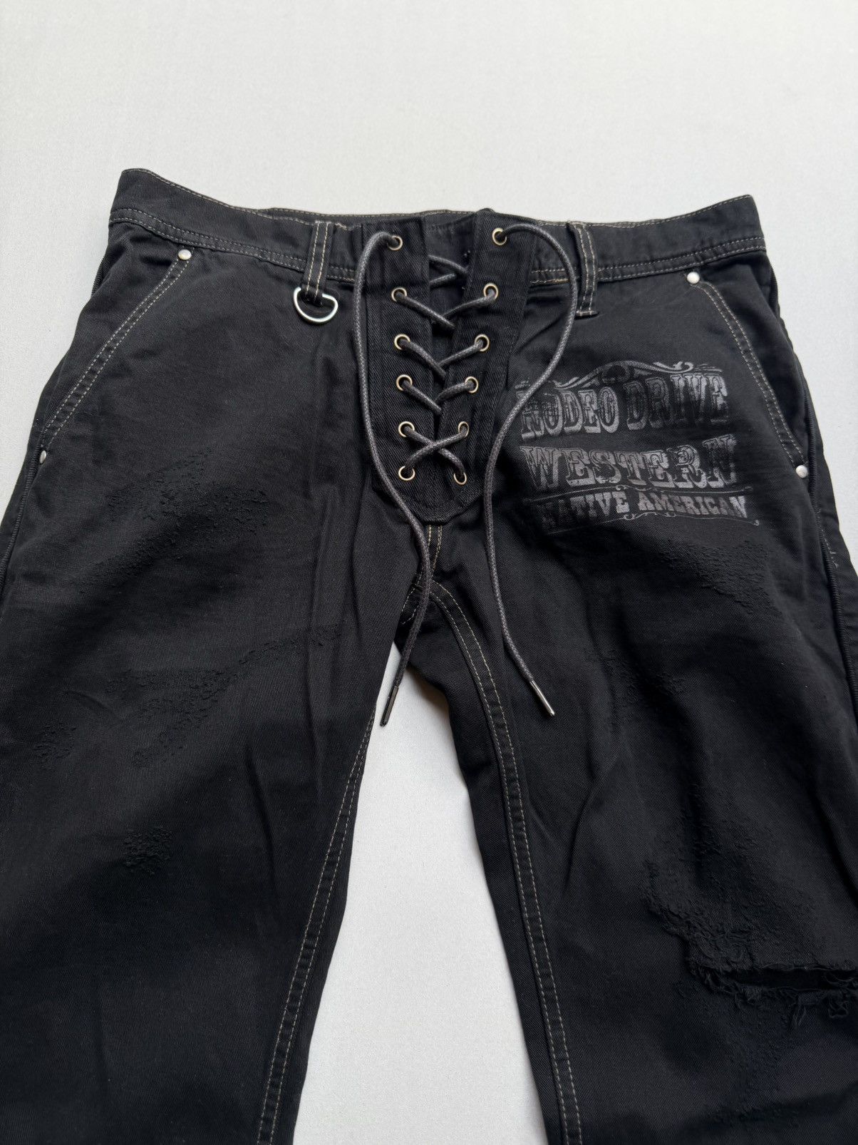 Nicole Club Fine days rollin lace up flare pants Size US 30 / EU 46 - 2 Thumbnail