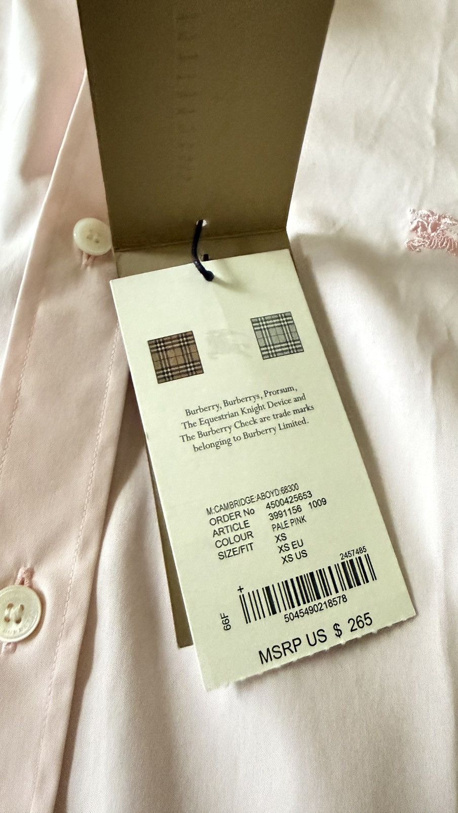 Burberry Burberry Cambridge Shirt Size US XS / EU 42 / 0 - 6 Thumbnail