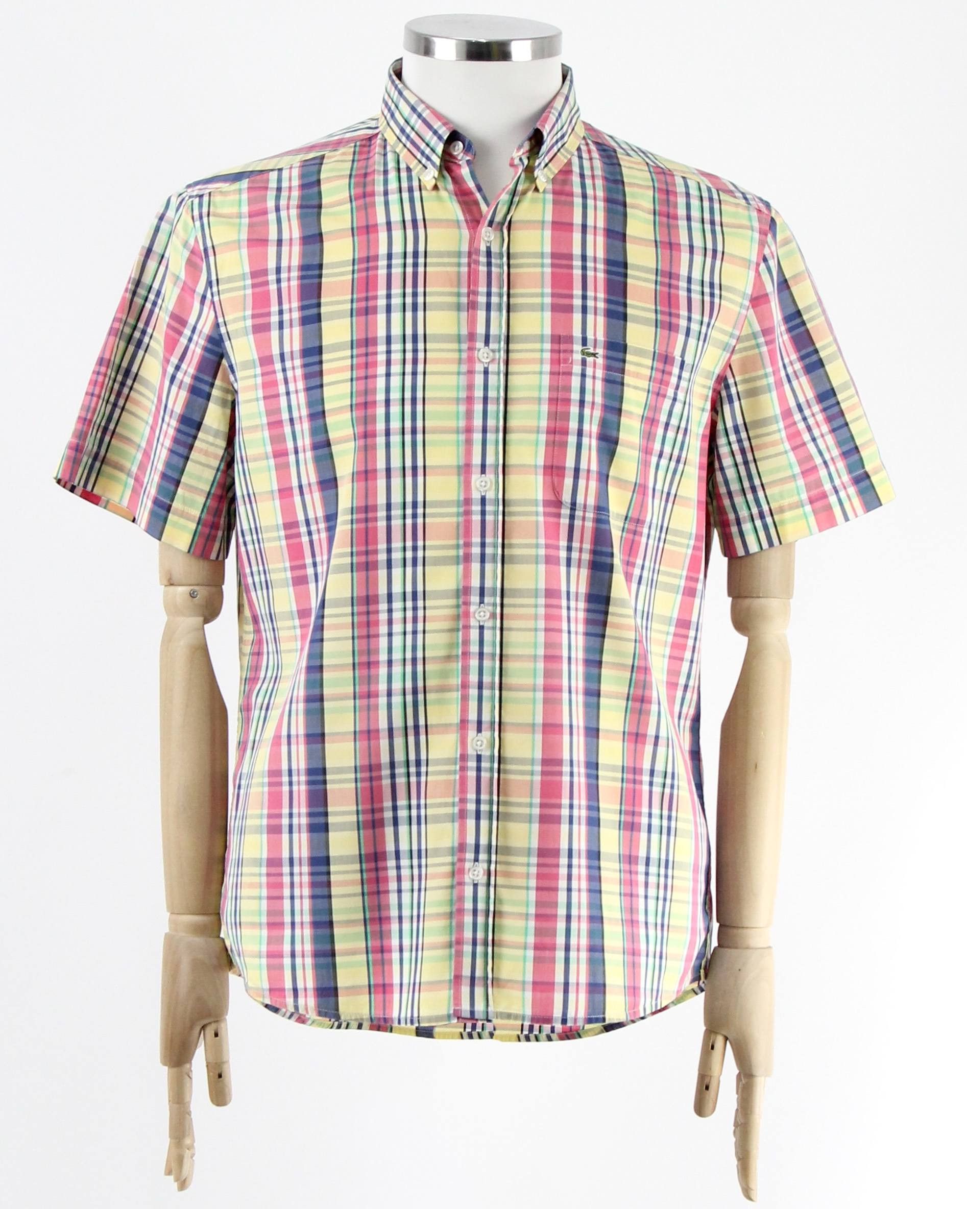 Lacoste LACOSTE L!VE Checkered shirt with logo Size US L / EU 52-54 / 3 - 1 Thumbnail