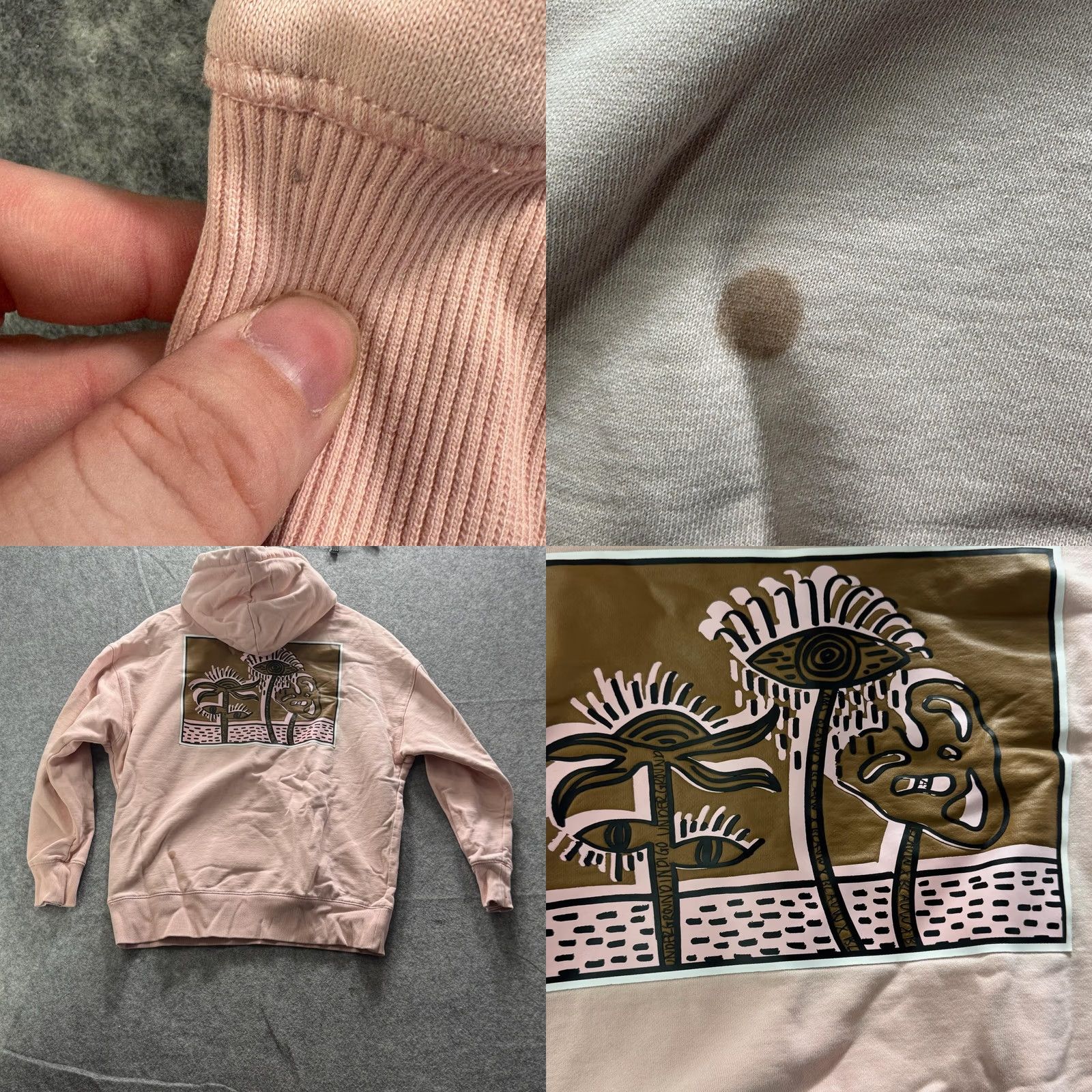 Scotch & Soda Scotch & Soda Hoodie Mens XS Pink Indigo Underground Ams Blauw Graphic Pullover Size US XS / EU 42 / 0 - 9 Thumbnail