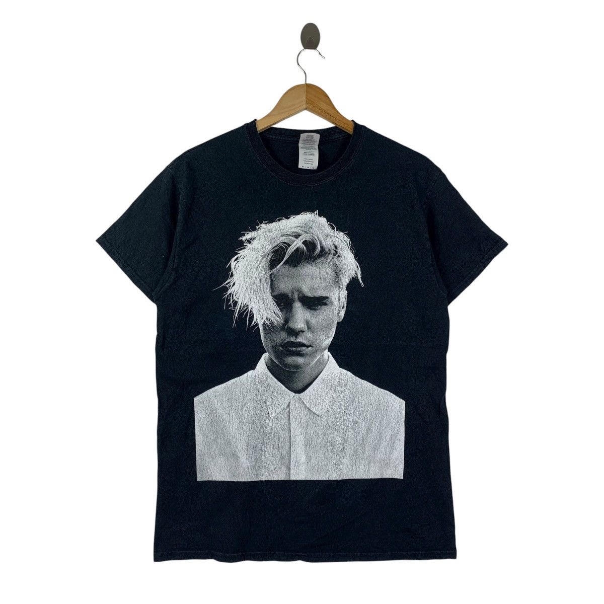 Vintage Justin Bieber Purpose Tour 2016-17 Black Graphic Tee Shirt Size US M / EU 48-50 / 2 - 1 Thumbnail