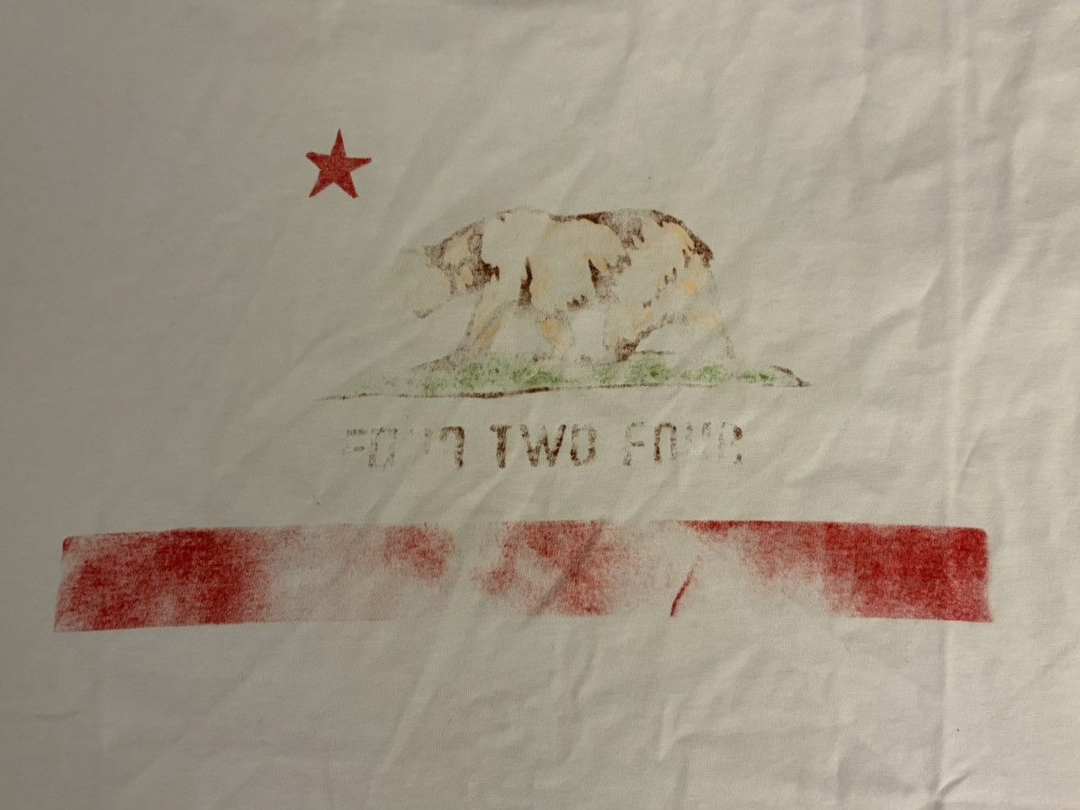 424 424 Cali T-Shirt Salt White Print Size US L / EU 52-54 / 3 - 3 Thumbnail