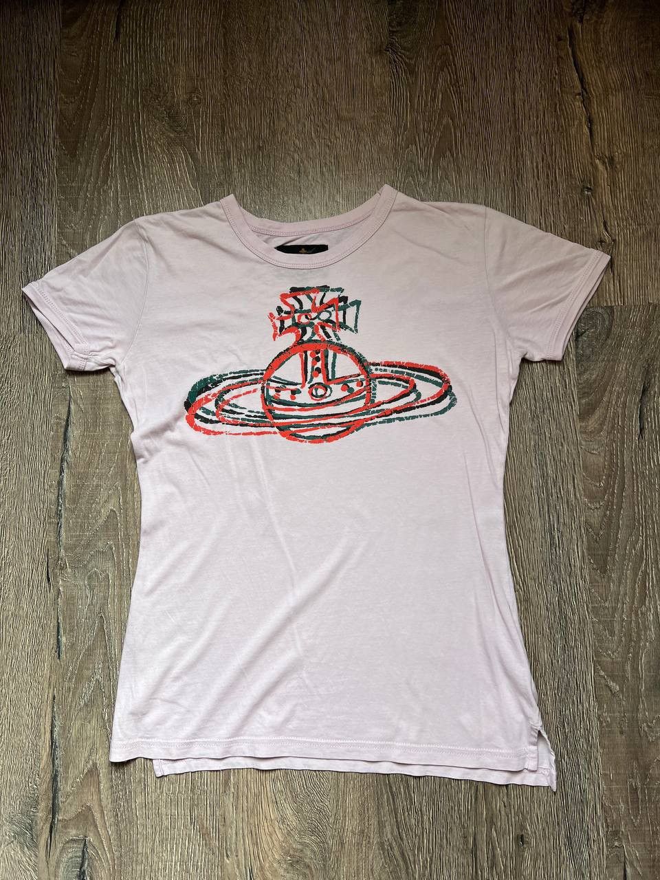 Vintage × Vivienne Westwood Vivienne Westwood Anglomania orb big print logo t shirt Size XS / US 0-2 / IT 36-38 - 1 Thumbnail