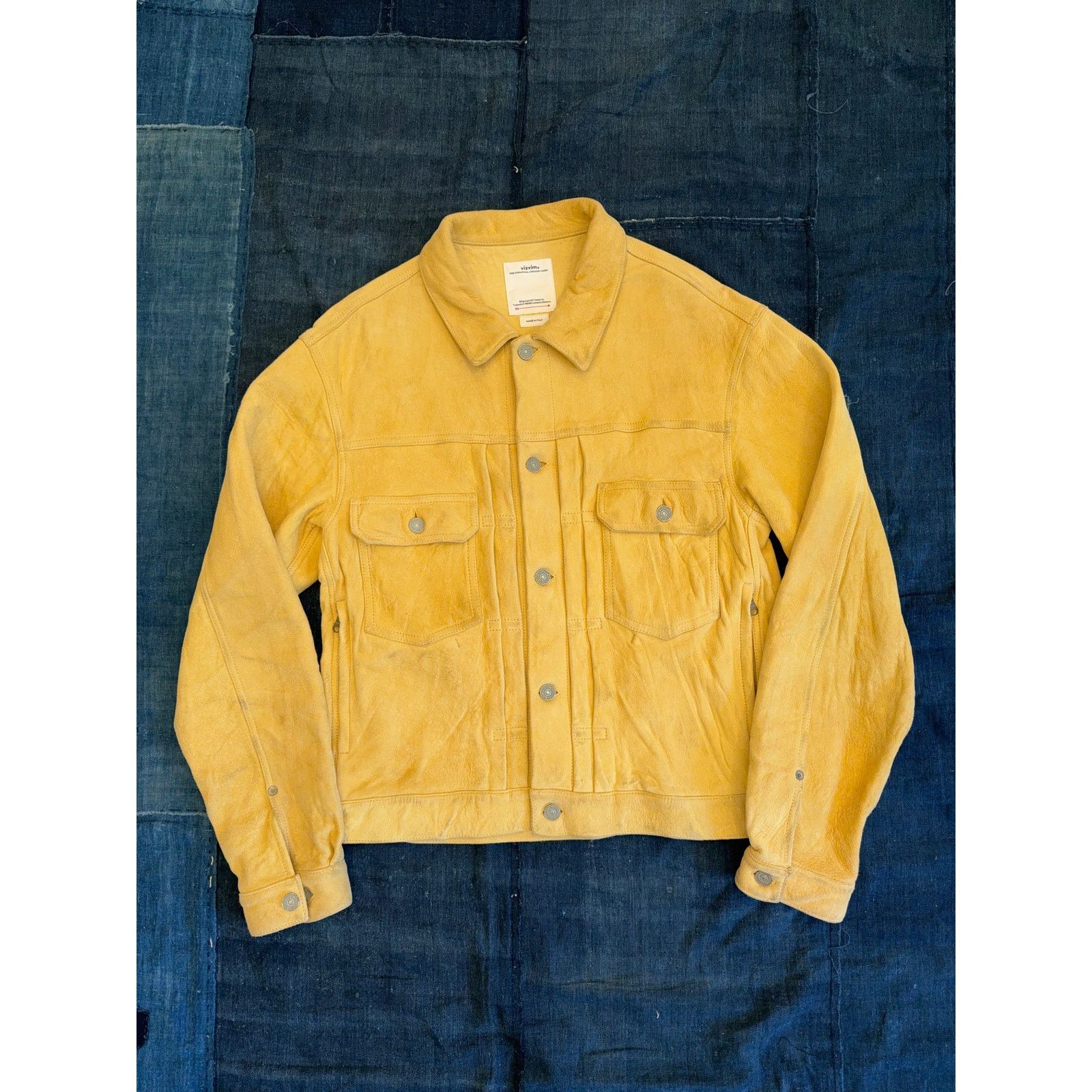 Visvim $7,000+ Visvim 2024 Lamb Suede 101 IT Jacket - 3 - Yellow Size US L / EU 52-54 / 3 - 2 Thumbnail