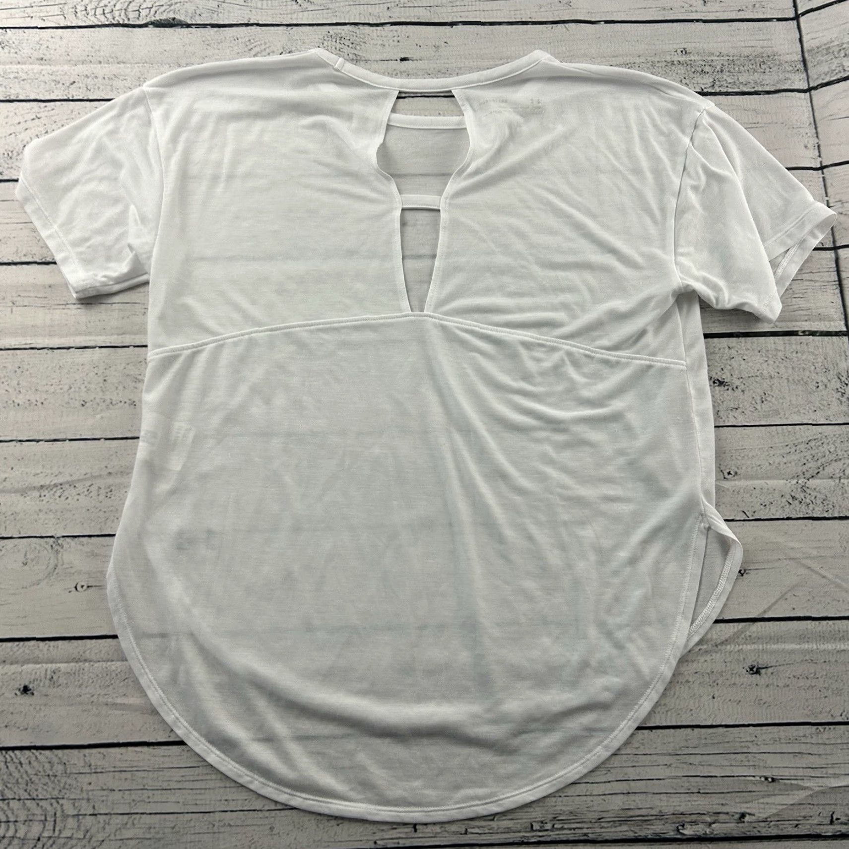 Under Armour Under Armour Open Back Short Sleeve Shirt Women's XS White Size XS / US 0-2 / IT 36-38 - 5 Thumbnail