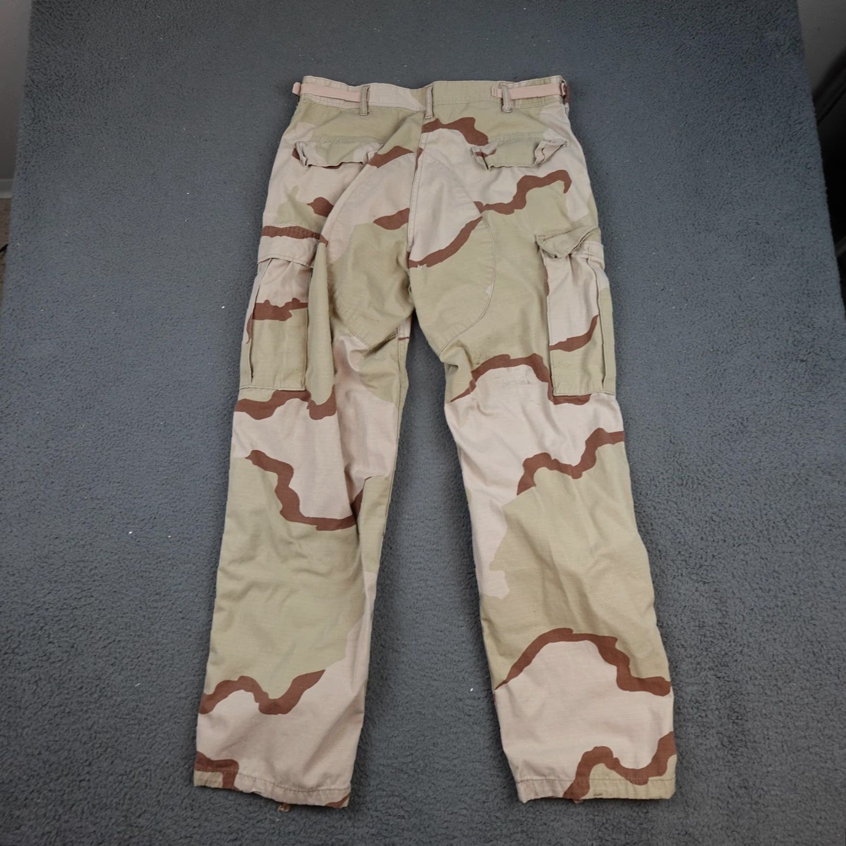Vintage VINTAGE American Power Source Desert Camo Cargo Pants Mens Medium Army 00s Size US 31 - 6 Thumbnail