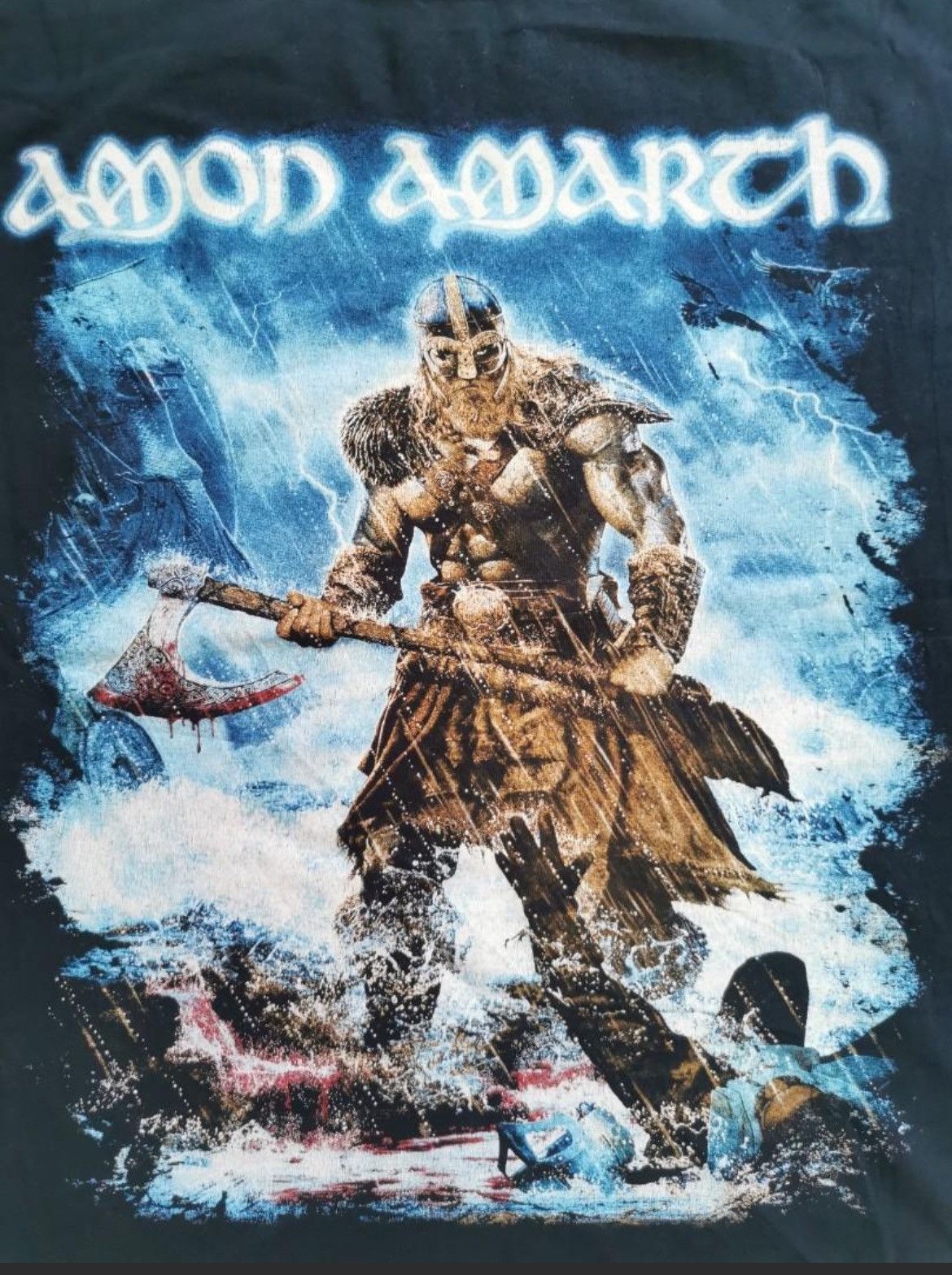 Band Tees Vintage Amon Amarth Movie USA Tour 2017 Size US XL / EU 56 / 4 - 3 Thumbnail