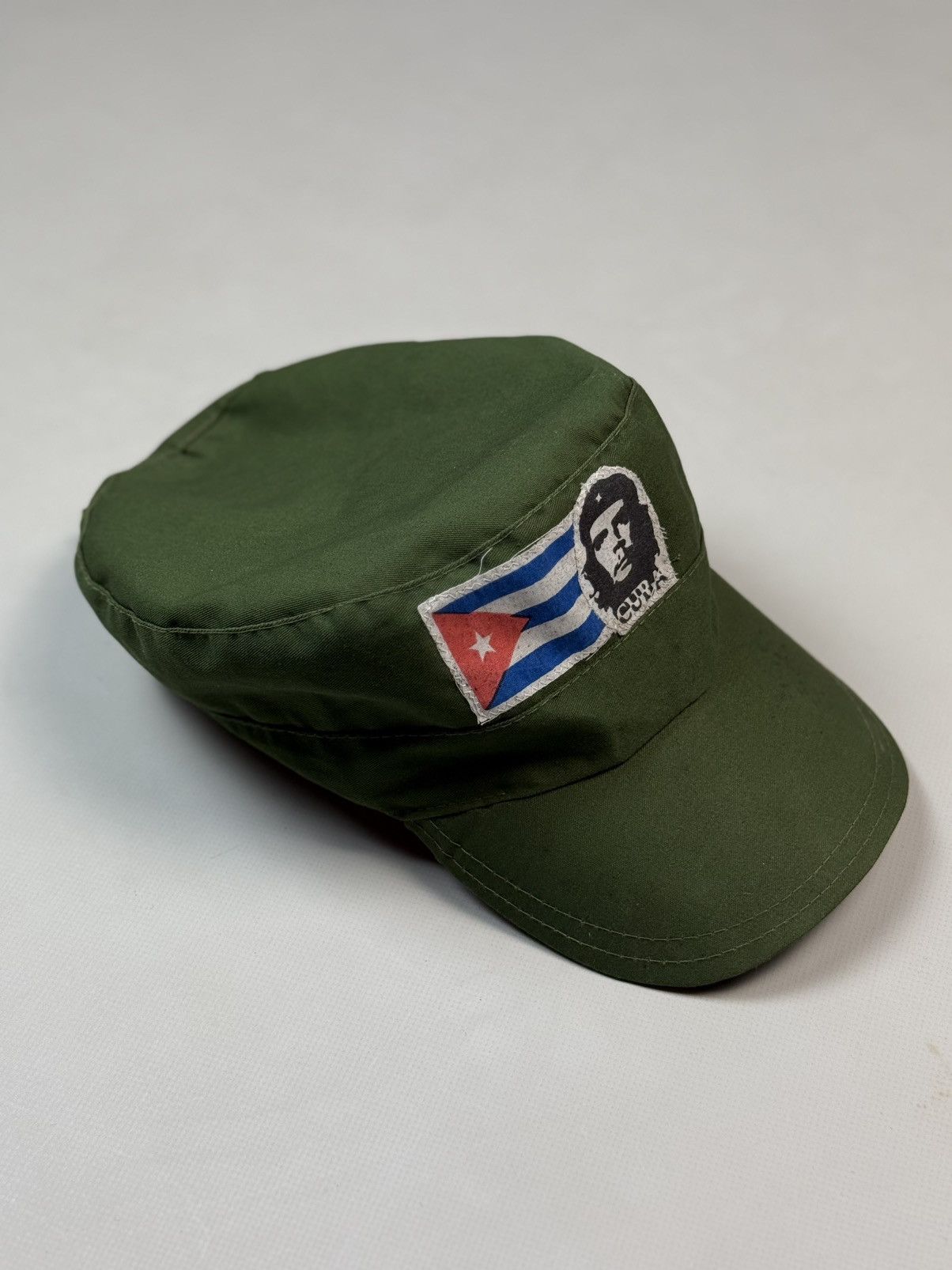 Vintage Che Guevara Cuban Flag Vintage Military Army Strapback Cap Size ONE SIZE - 7 Thumbnail