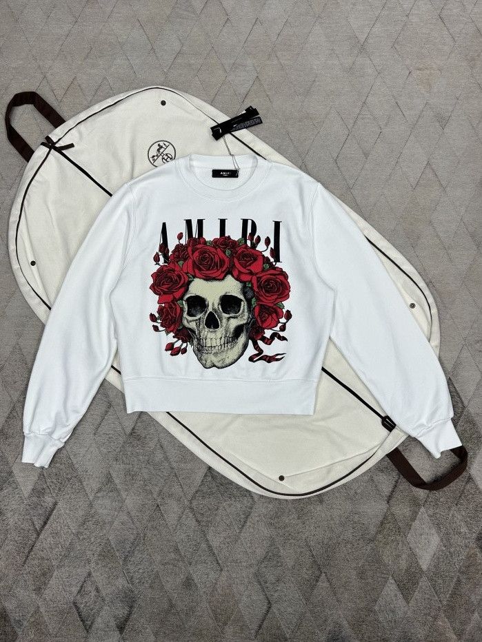 Amiri AMIRI Skull Rose Graphic Sweatshirt Size XS Size US XS / EU 42 / 0 - 1 Thumbnail