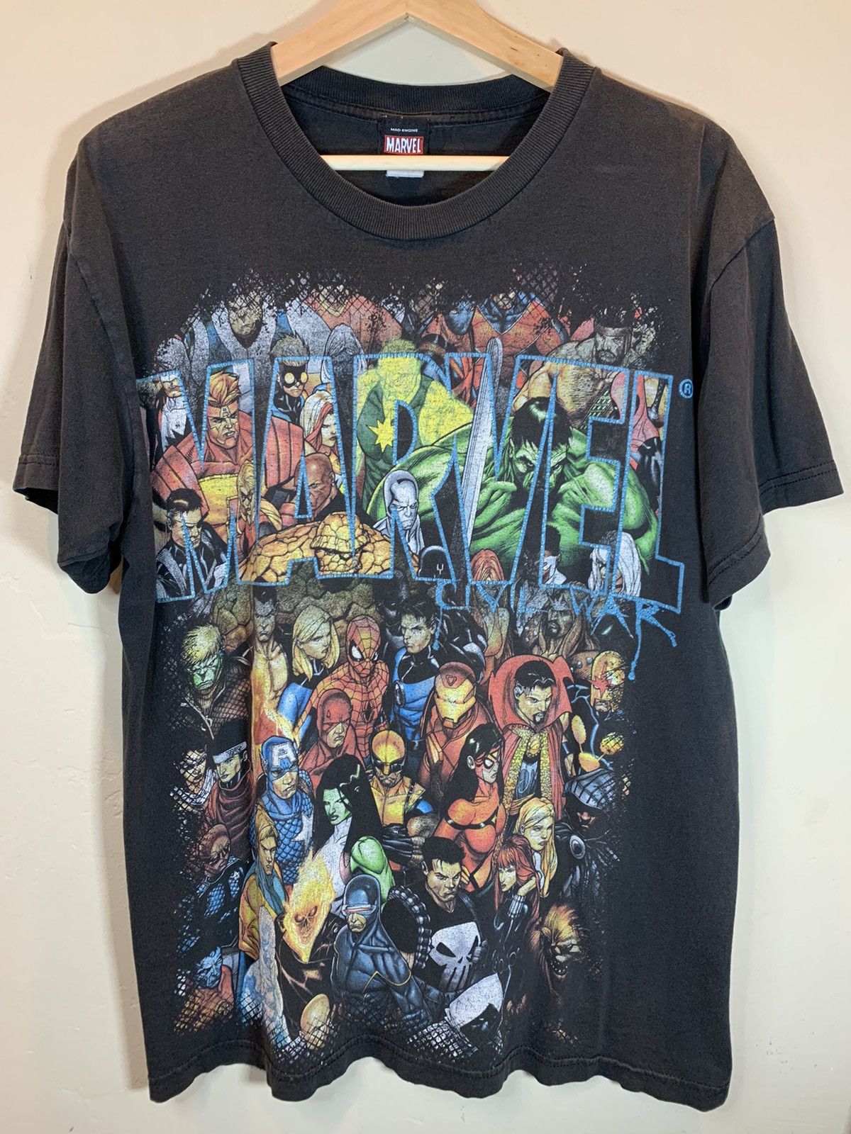 Mad Engine × Marvel Comics × Vintage *RARE* Vintage Marvel Comics Civil War Mad Engine Art Shirt Size US L / EU 52-54 / 3 - 1 Thumbnail