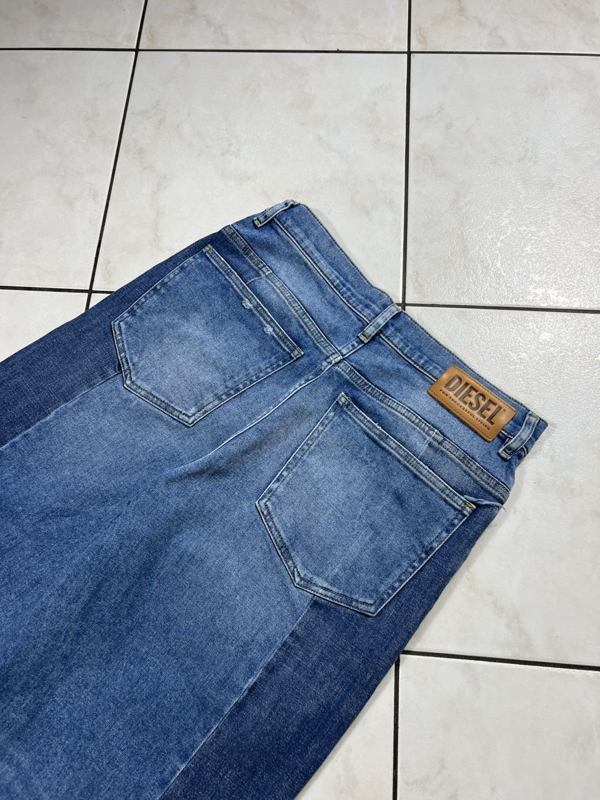 Diesel Diesel Widee-x baggy denim jeans pants wide patchwork washed Size 30" / US 8 / IT 44 - 14 Thumbnail