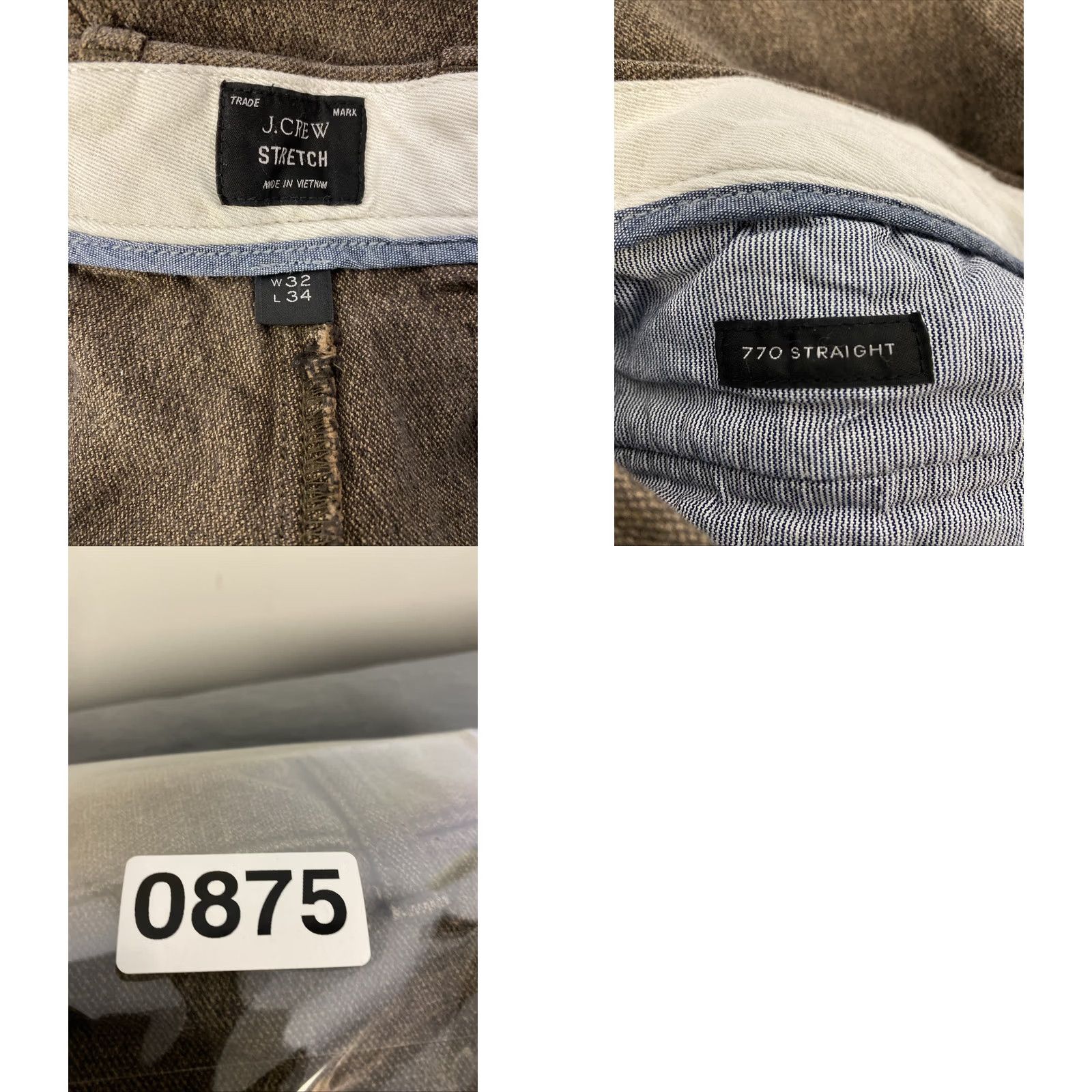 J.Crew J.CREW Flex Chino Pants Men’s 32x34 Slim Stretch Bronze Brown Twill Cotton /0875 Size US 32 / EU 48 - 8 Thumbnail
