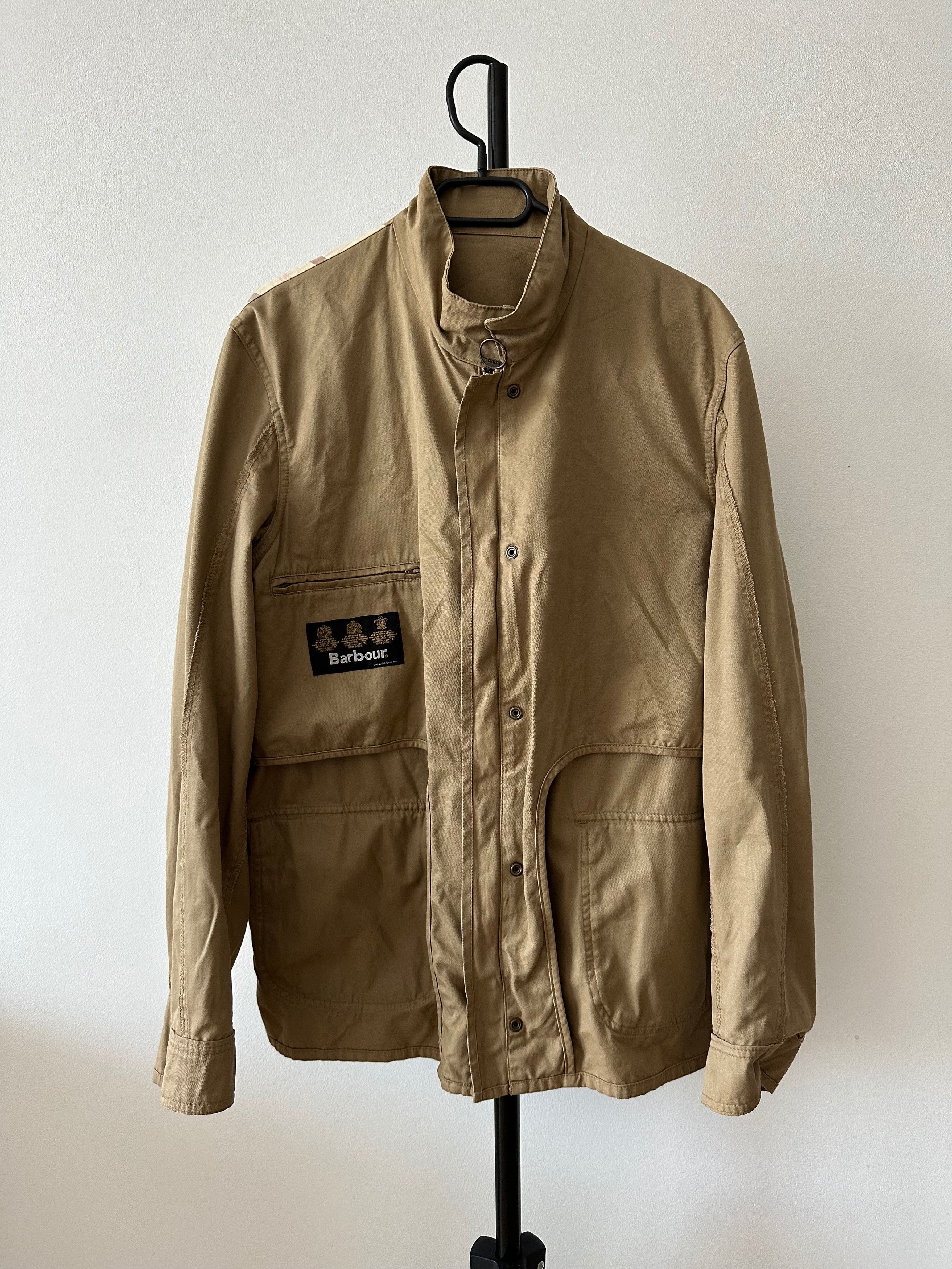 BARBOUR WASHED TWILL INTERNATIONAL T666 BELTED JACKET