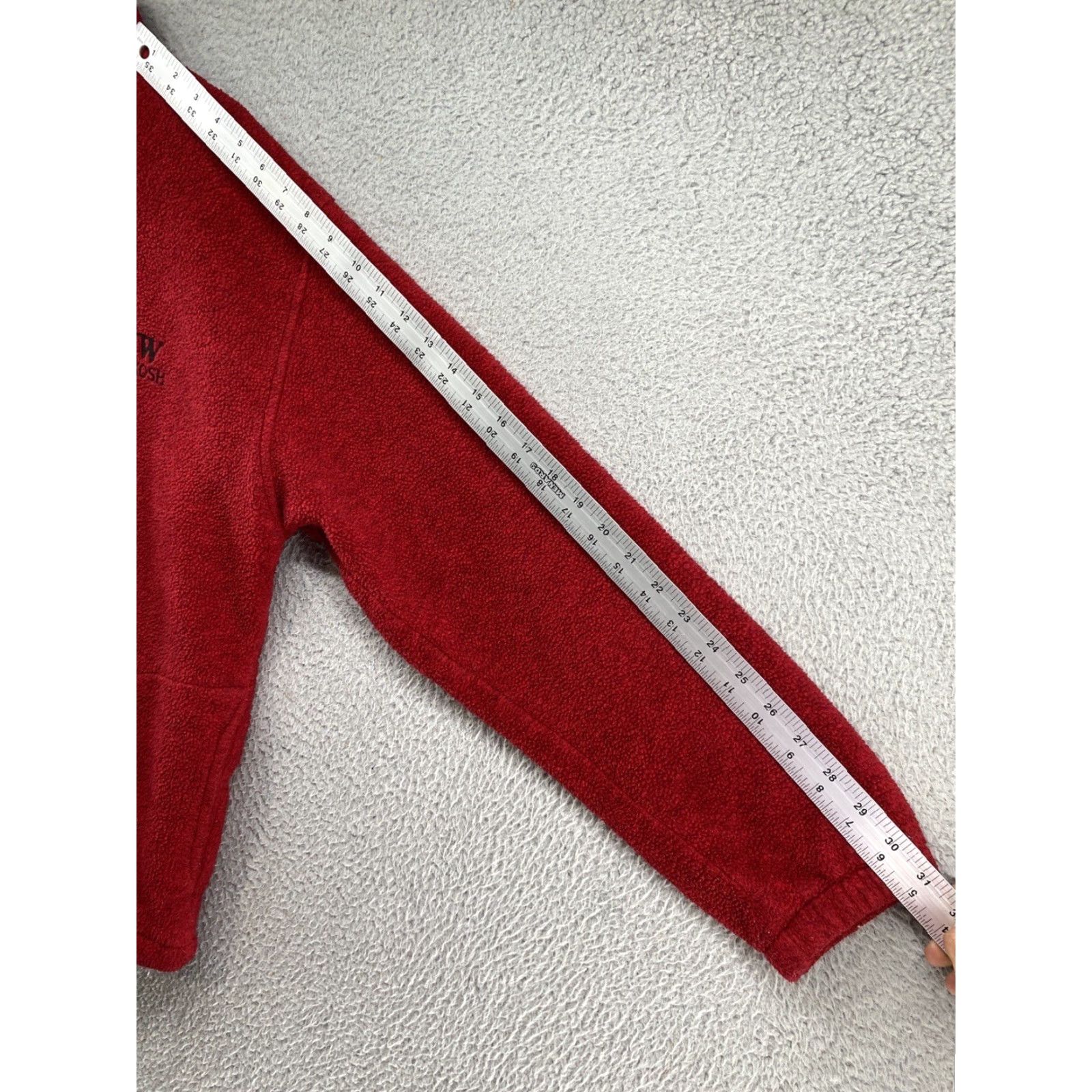 Vintage VINTAGE University of Wisconsin UW Oshkosh Polartec Fleece 1/4 Zip Jacket Size Large Mens Red Size US L / EU 52-54 / 3 - 7 Thumbnail