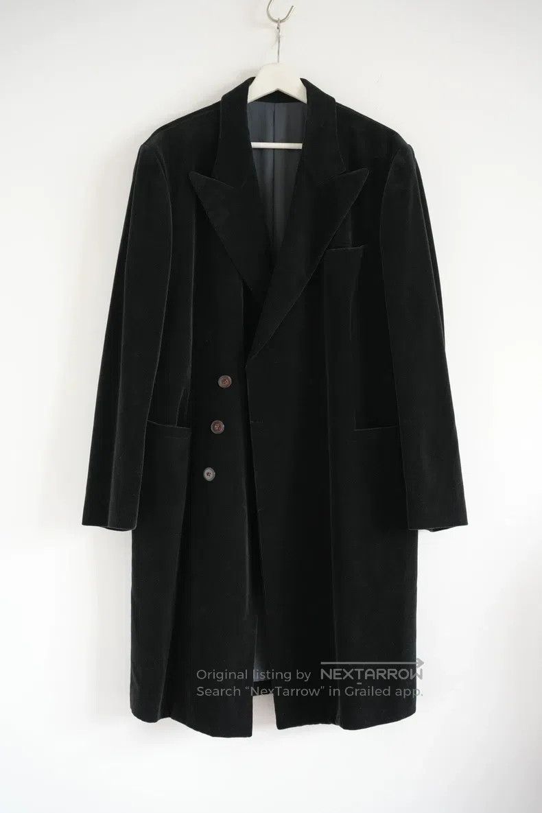 Jean Paul Gaultier Jean Paul Gaultier Velvet Slant Front Coat Size US M / EU 48-50 / 2 - 1 Thumbnail