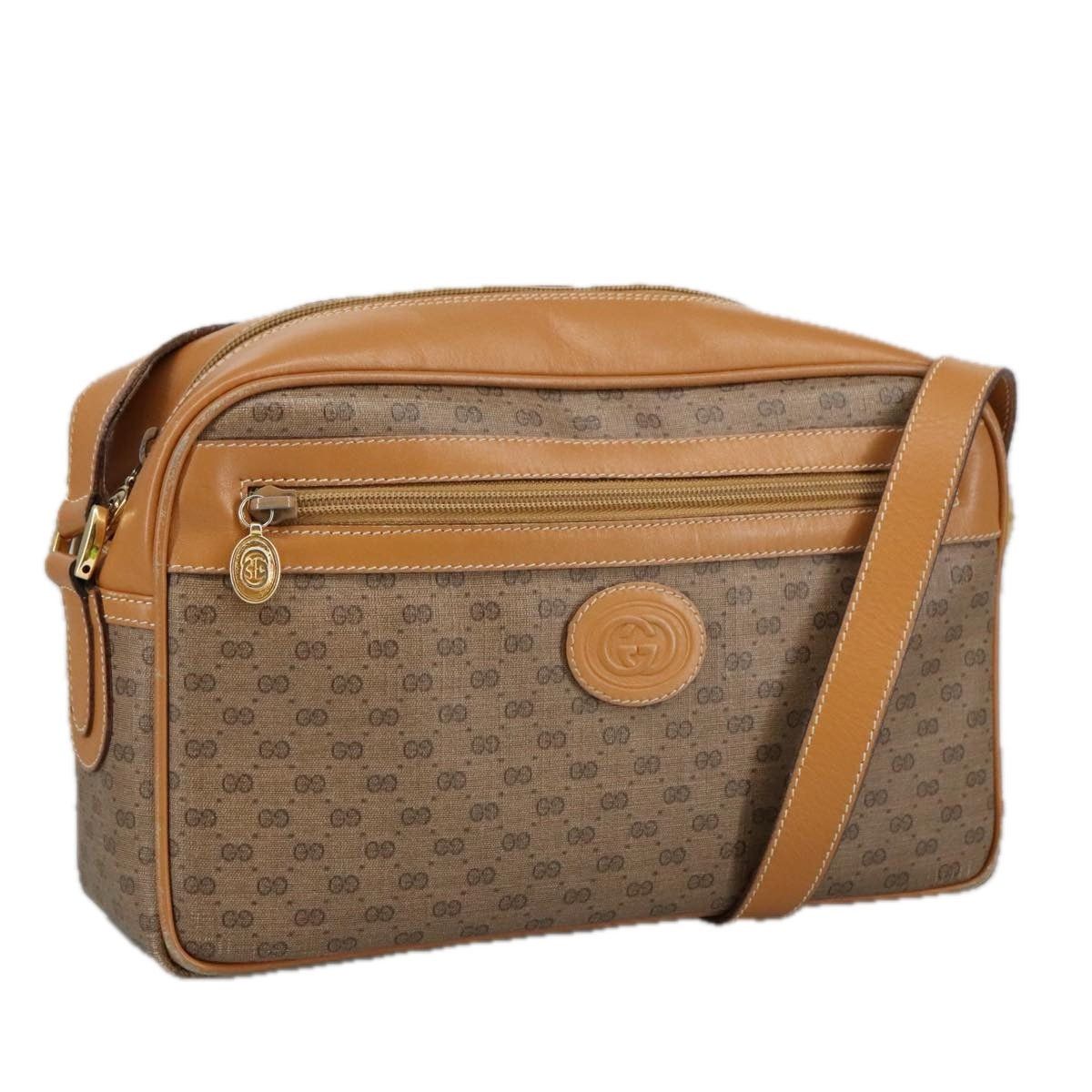 Gucci GUCCI Micro GG Supreme Shoulder Bag Pvc Leather Beige Gold Size ONE SIZE - 1 Thumbnail