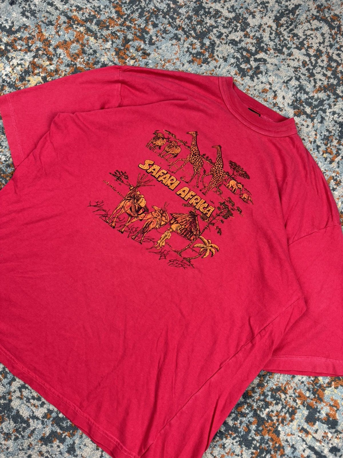 Vintage Vintage 90s Safari Africa graphic animal tee made in Kenya Size US XL / EU 56 / 4 - 3 Thumbnail