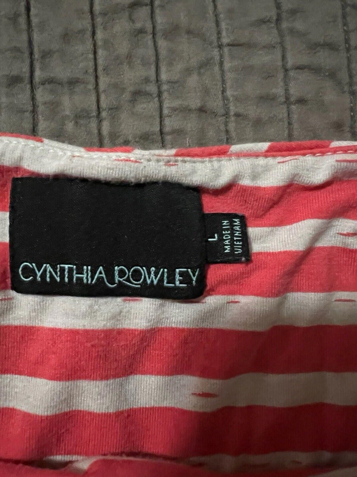 Designer Cynthia Rowley Dress Stripes Tank Sz L Summer Spring Size L / US 10 / IT 46 - 2 Thumbnail