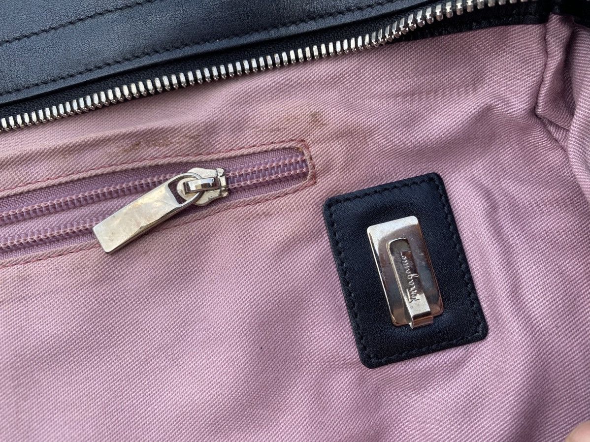 Salvatore Ferragamo Rare Salvatore Ferragamo Gancini Motif Out Pocket Hand Bag Size ONE SIZE - 16 Thumbnail