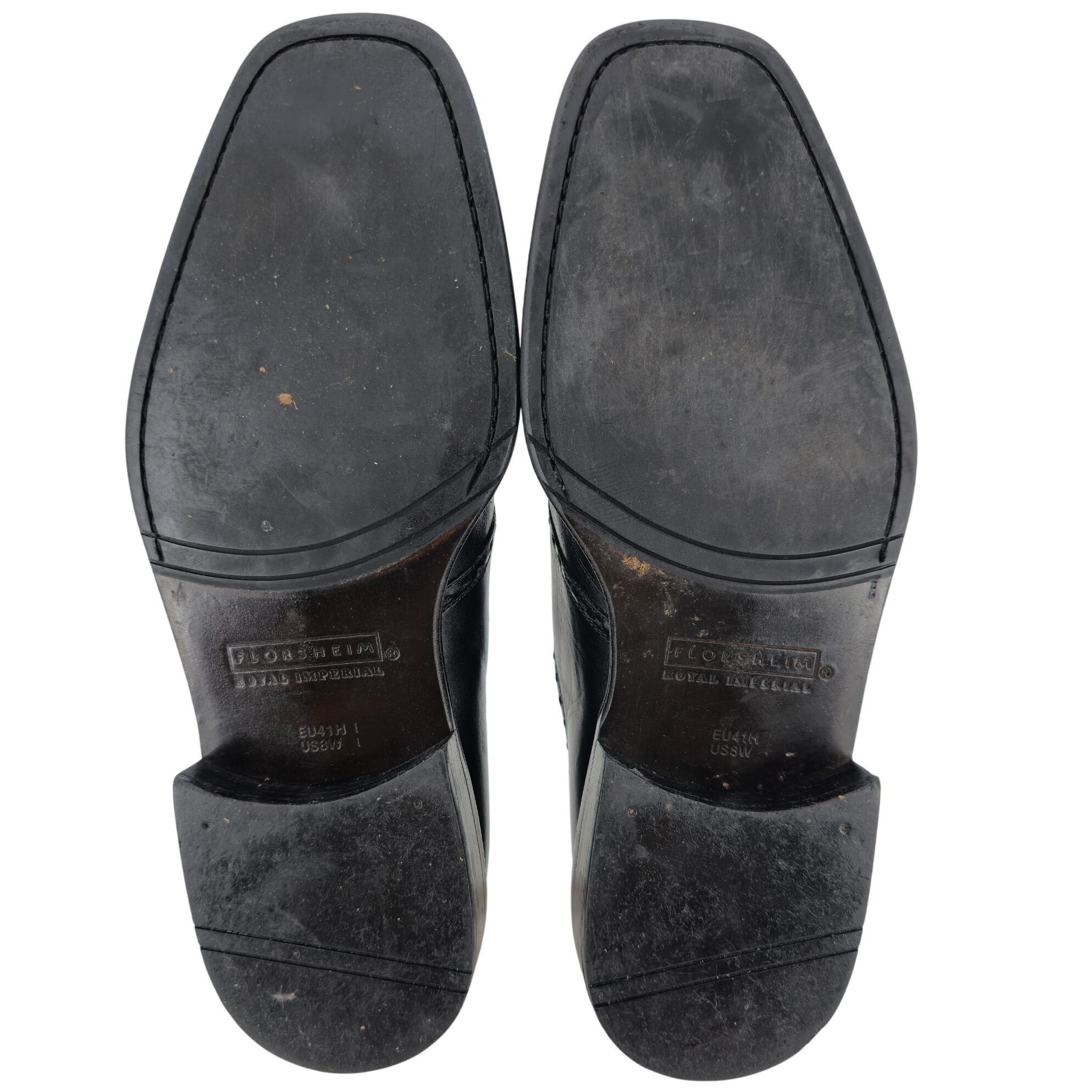 Florsheim Florsheim Royal Imperial Black Leather Dress Shoe Mens 8W Size US 8 / EU 41 - 10 Thumbnail