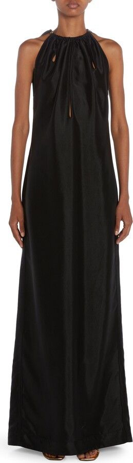 Bottega Veneta o1s1rm1125 Midi Dress in Black Size M / US 6-8 / IT 42-44 - 1 Thumbnail