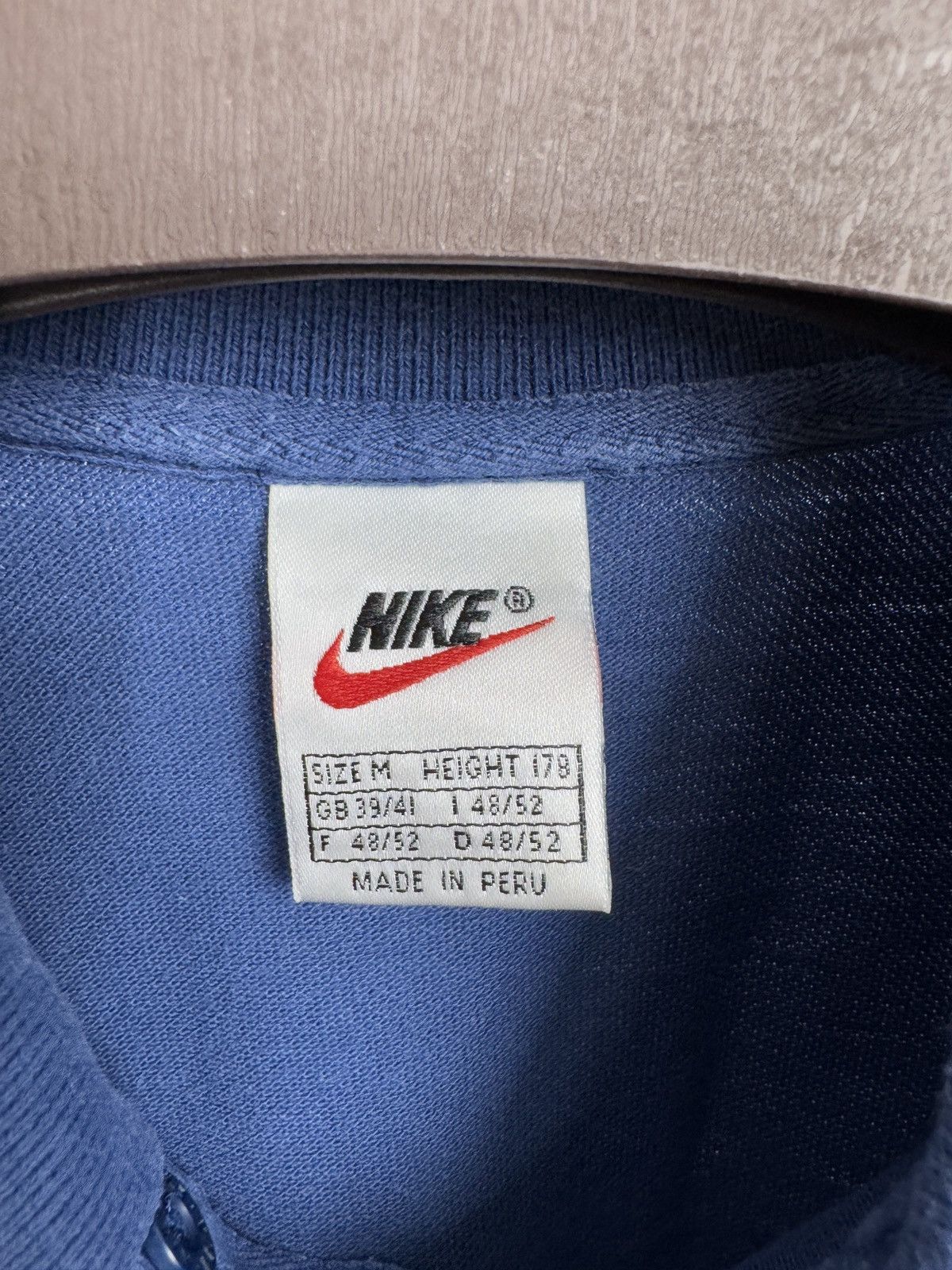 Nike Nike vintage 90s blue classic swoosh polo tee Size US M / EU 48-50 / 2 - 6 Thumbnail