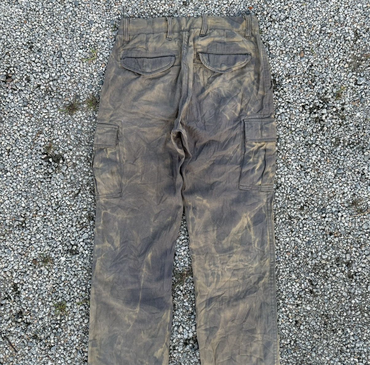 Japanese Brand × John Elliott Vintage Tie Dye Acid Wash Cargo Pants John Elliott Style Size US 29 - 8 Thumbnail
