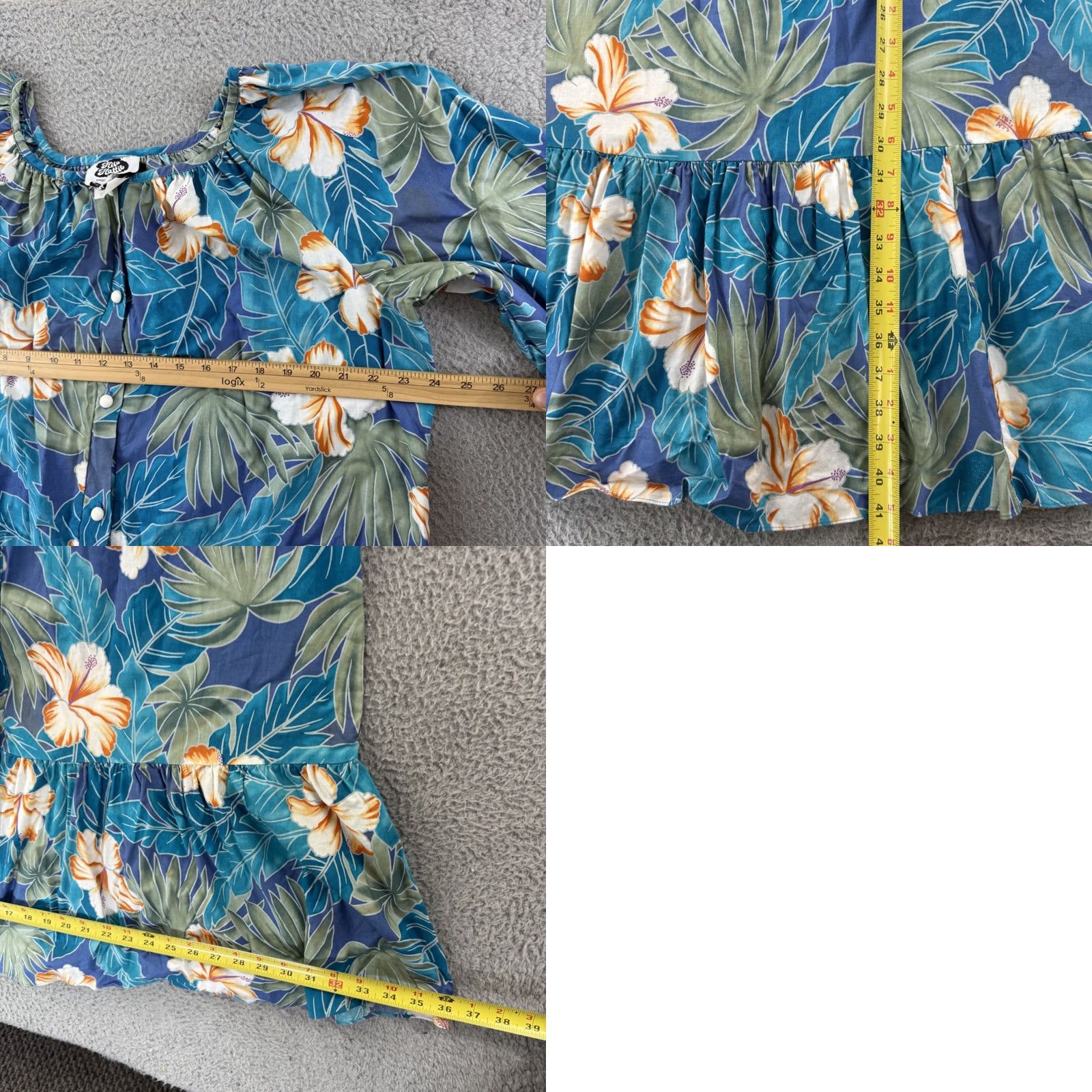 Hilo Hattie VINTAGE Hilo Hattie Dress Womens XL Muumuu Kaftan Midi Floral Luau USA Size XL / US 12-14 / IT 48-50 - 8 Thumbnail