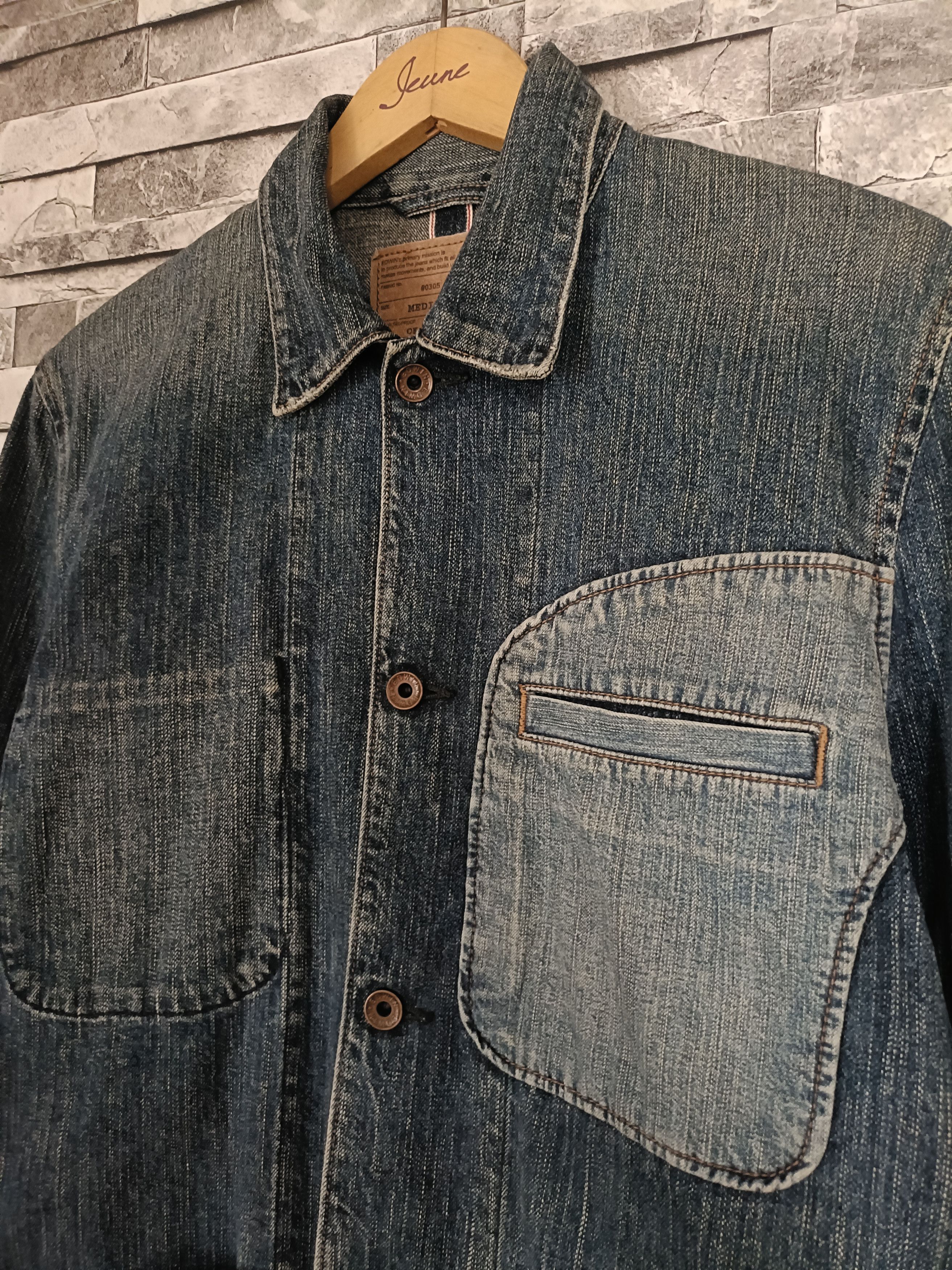 Edwin Vintage Edwin 505 chore selvedge denim jacket Size US M / EU 48-50 / 2 - 3 Thumbnail