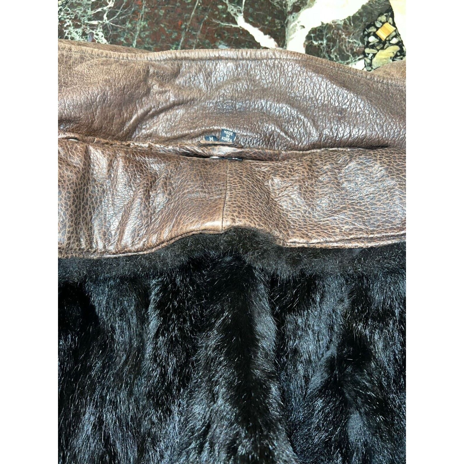 Other Andrew Maro Leather Bomber Jacket Removable Opposum Lining Size US M / EU 48-50 / 2 - 8 Thumbnail