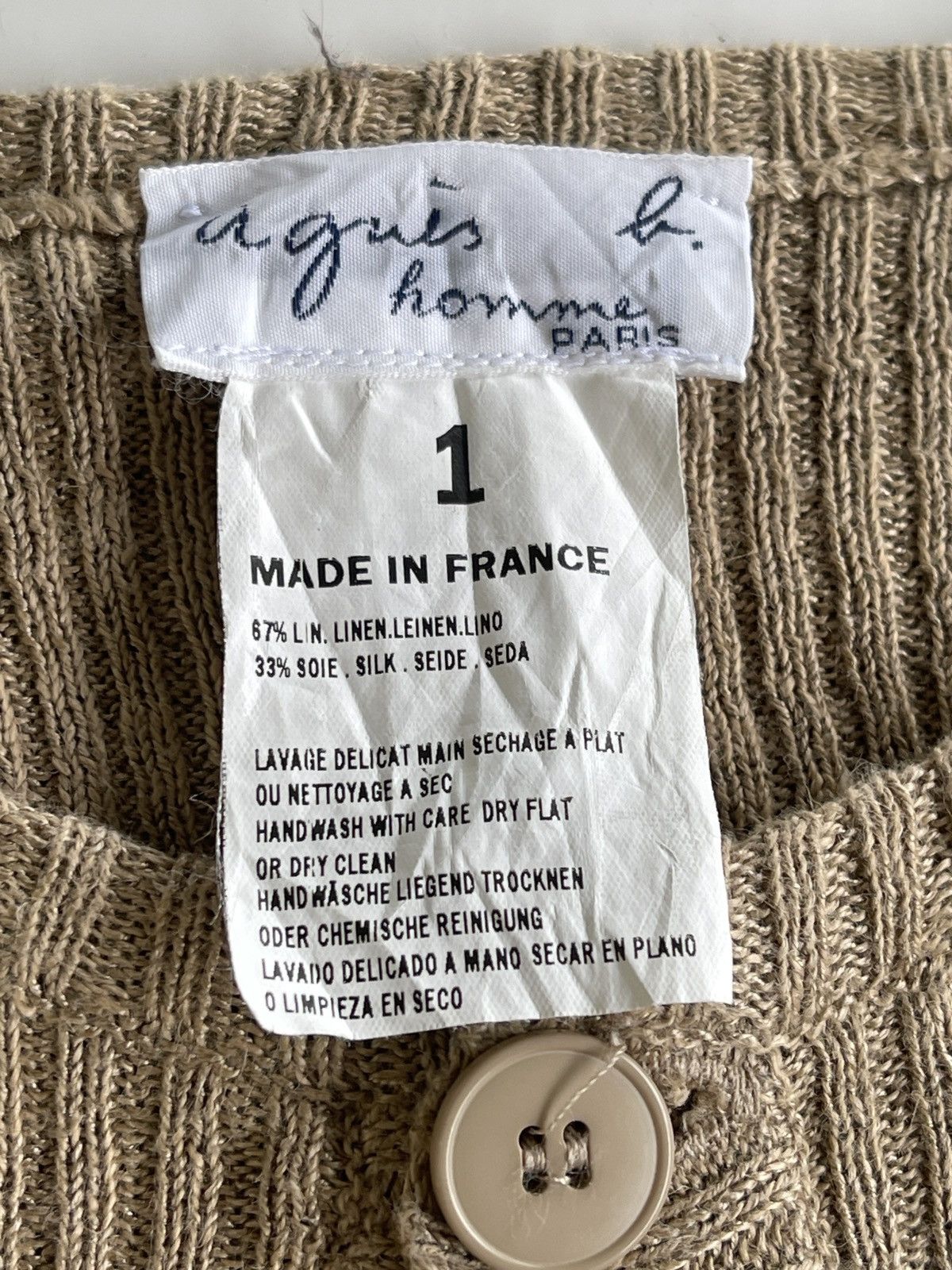 agnes b. Agnes B. Solid Ribbed Longsleeve Knitted Size M / US 6-8 / IT 42-44 - 5 Thumbnail