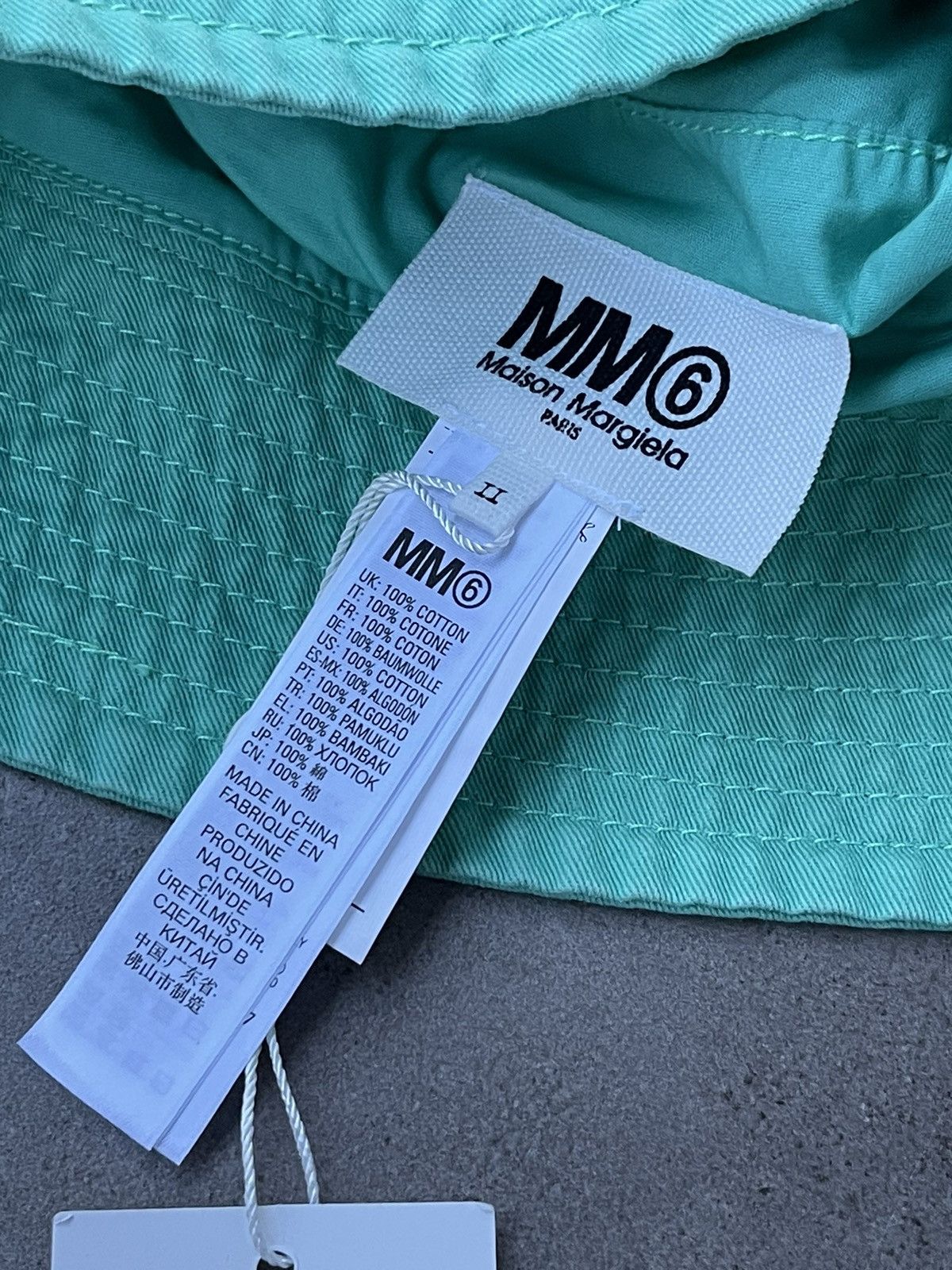 Maison Margiela !DS! SS23 Maison Margiela "Margiela" Logo Green Panama Size ONE SIZE - 16 Thumbnail