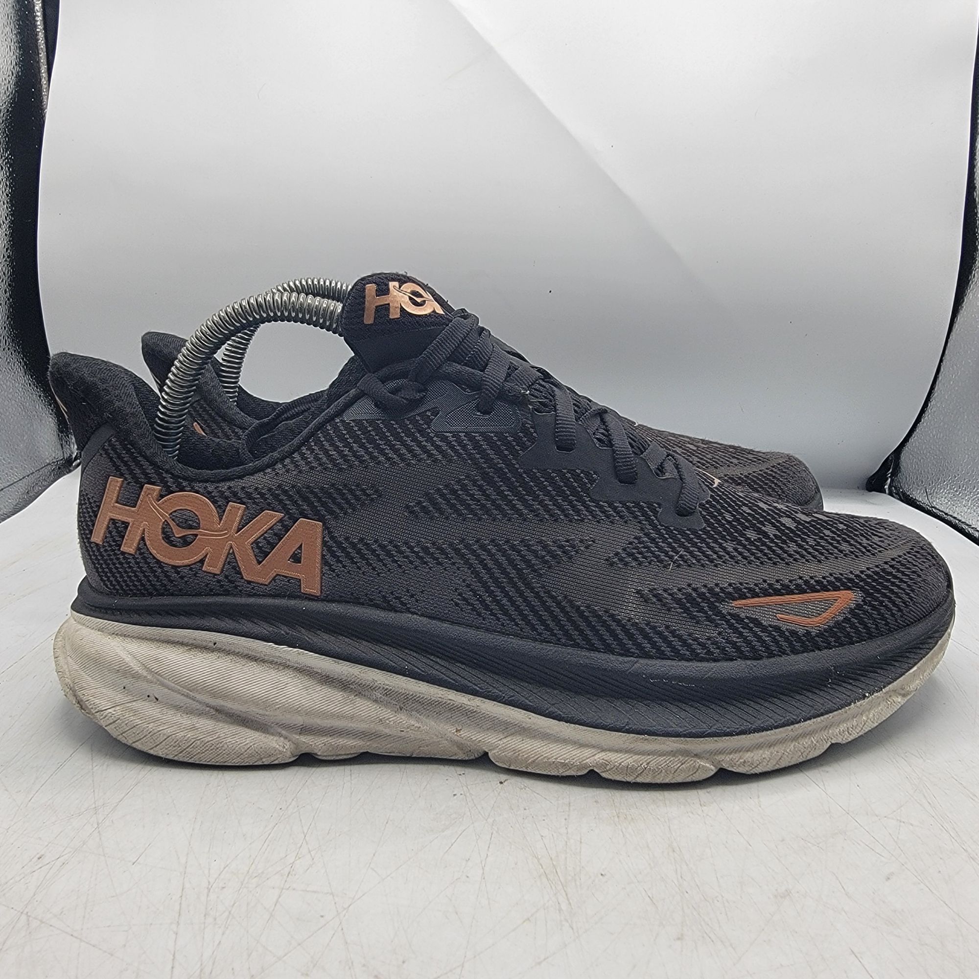 Hoka Hoka One One Clifton 9 Womens 9 B Black Running Shoes Athlet Size US 9 / IT 39 - 14 Thumbnail