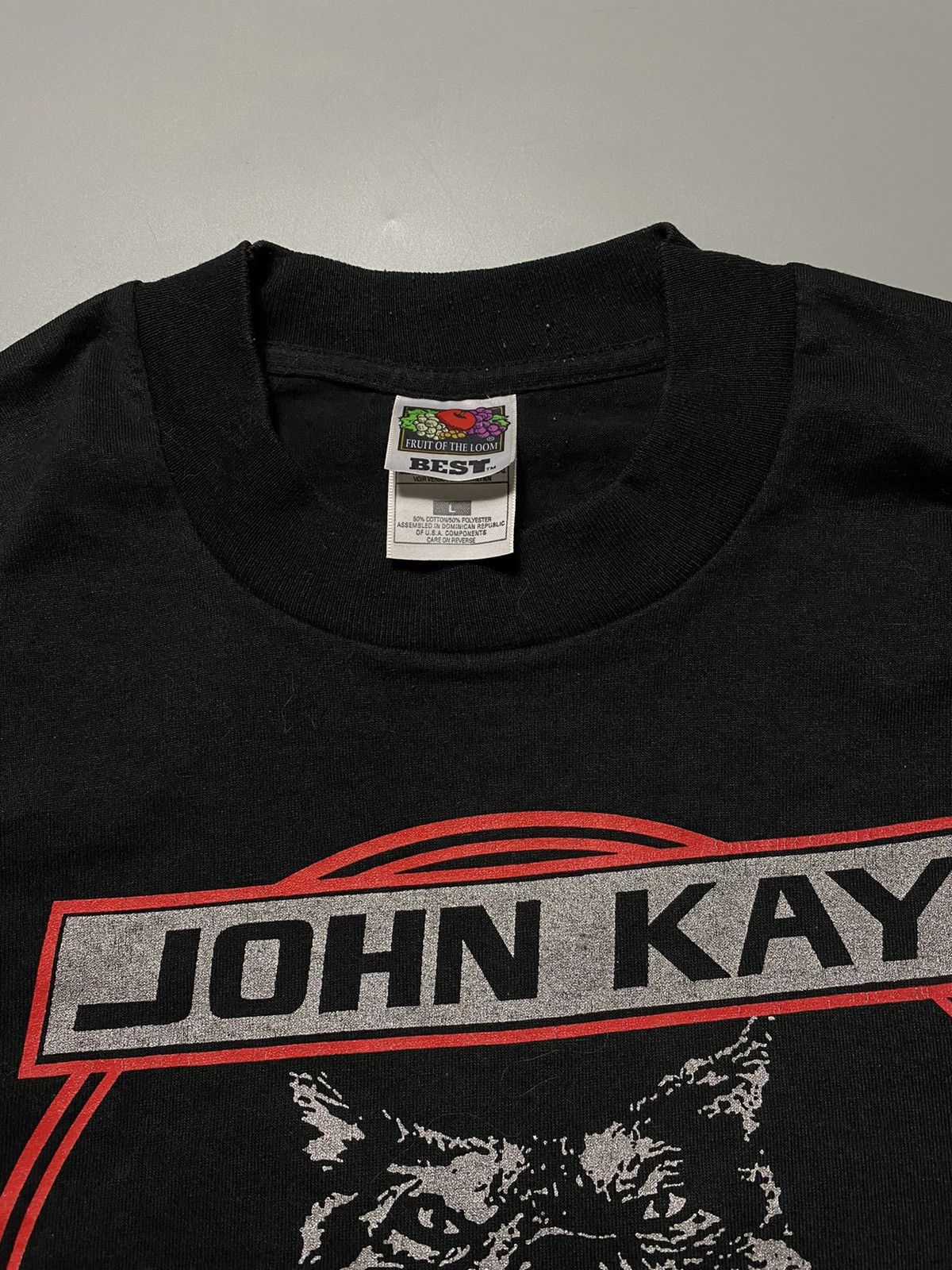 Fruit Of The Loom RARE❗️John Kay 1999 tour Steppenwolf t-shirt Size US L / EU 52-54 / 3 - 4 Thumbnail