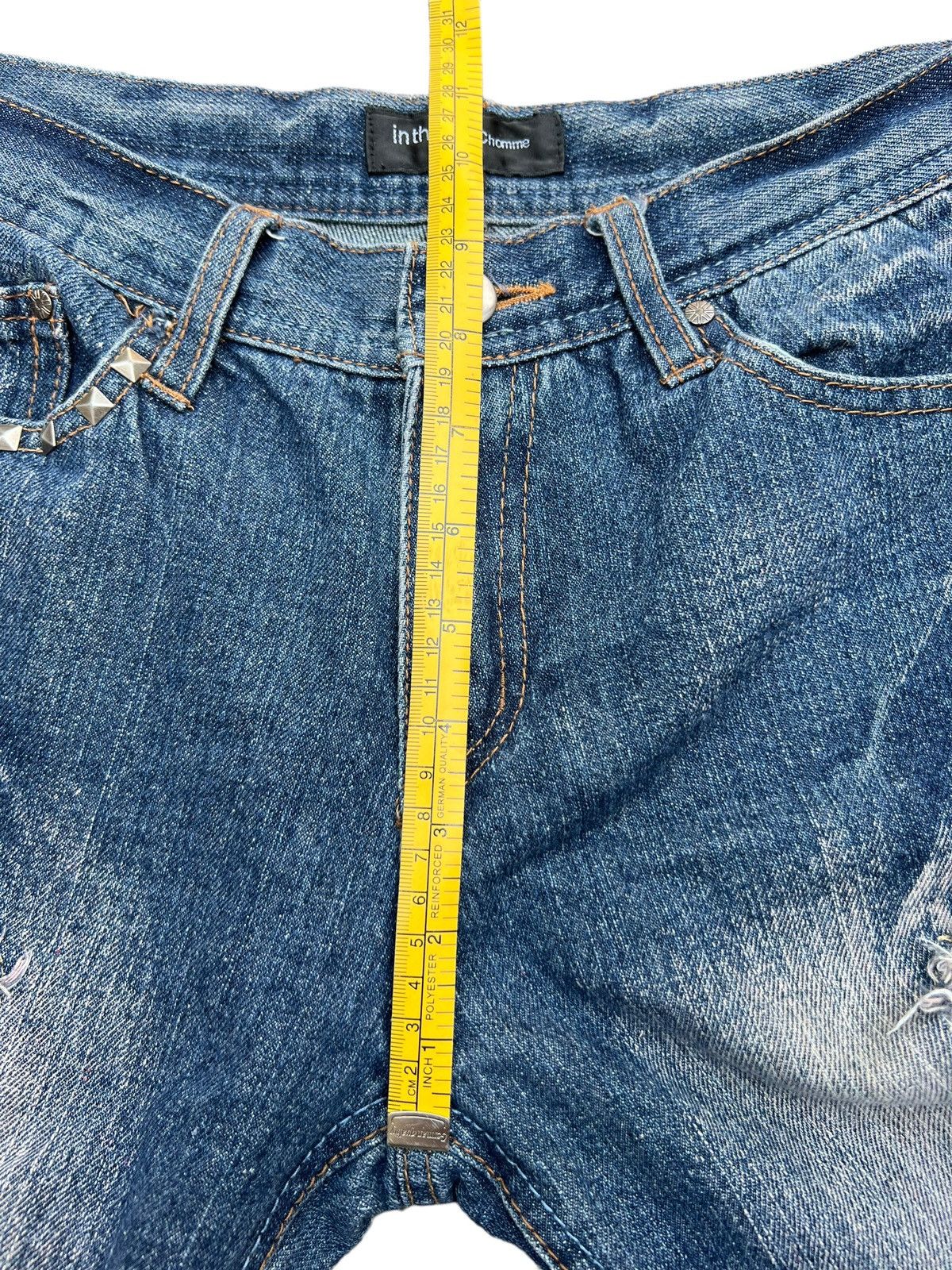 In The Attic In The Attic Distressed Patchwork Straight Denim Jeans 30x31 Size US 30 / EU 46 - 11 Thumbnail