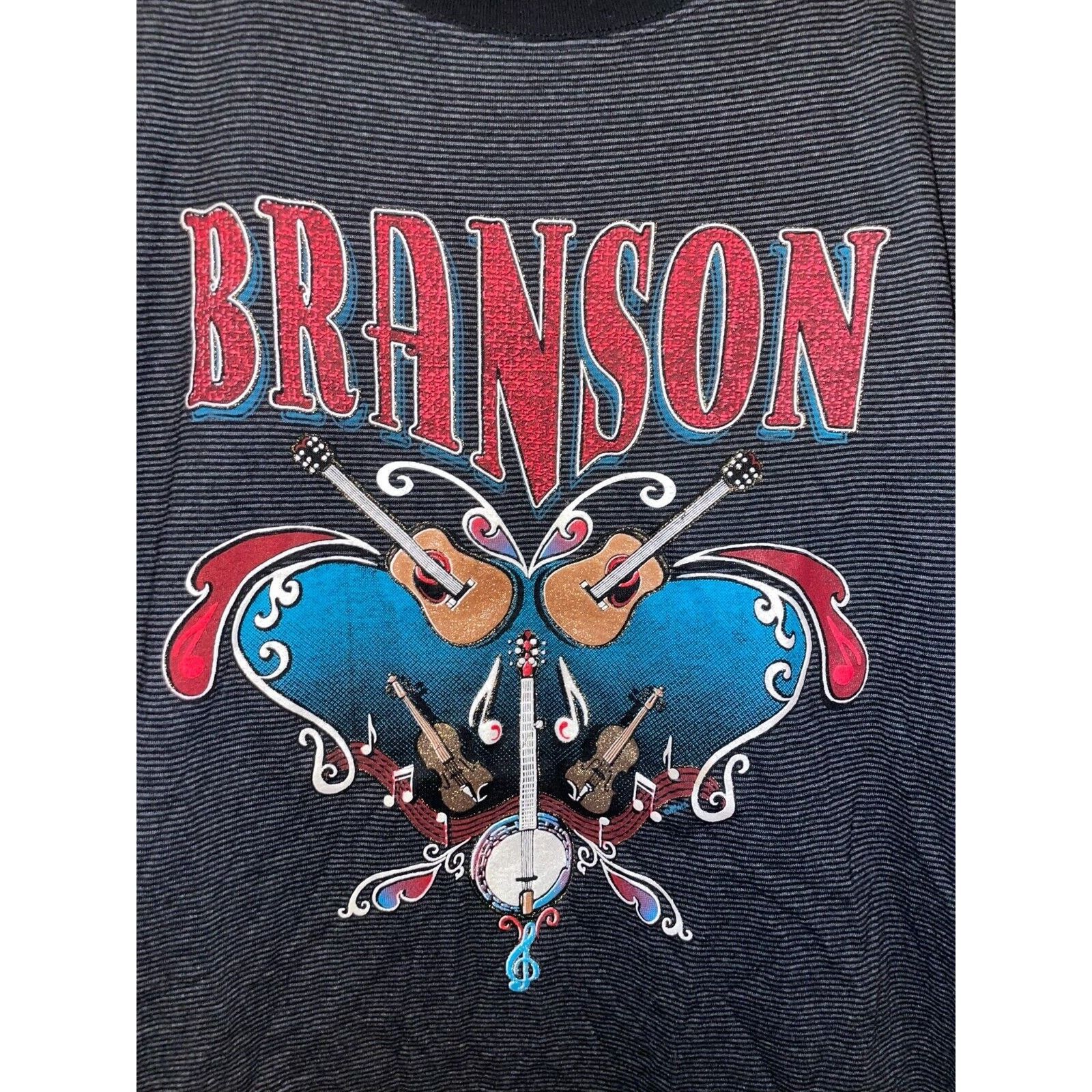 Vintage Vintage Branson Shirt MO Guitar Graphic Tee 80s Belton Large Size US L / EU 52-54 / 3 - 2 Thumbnail