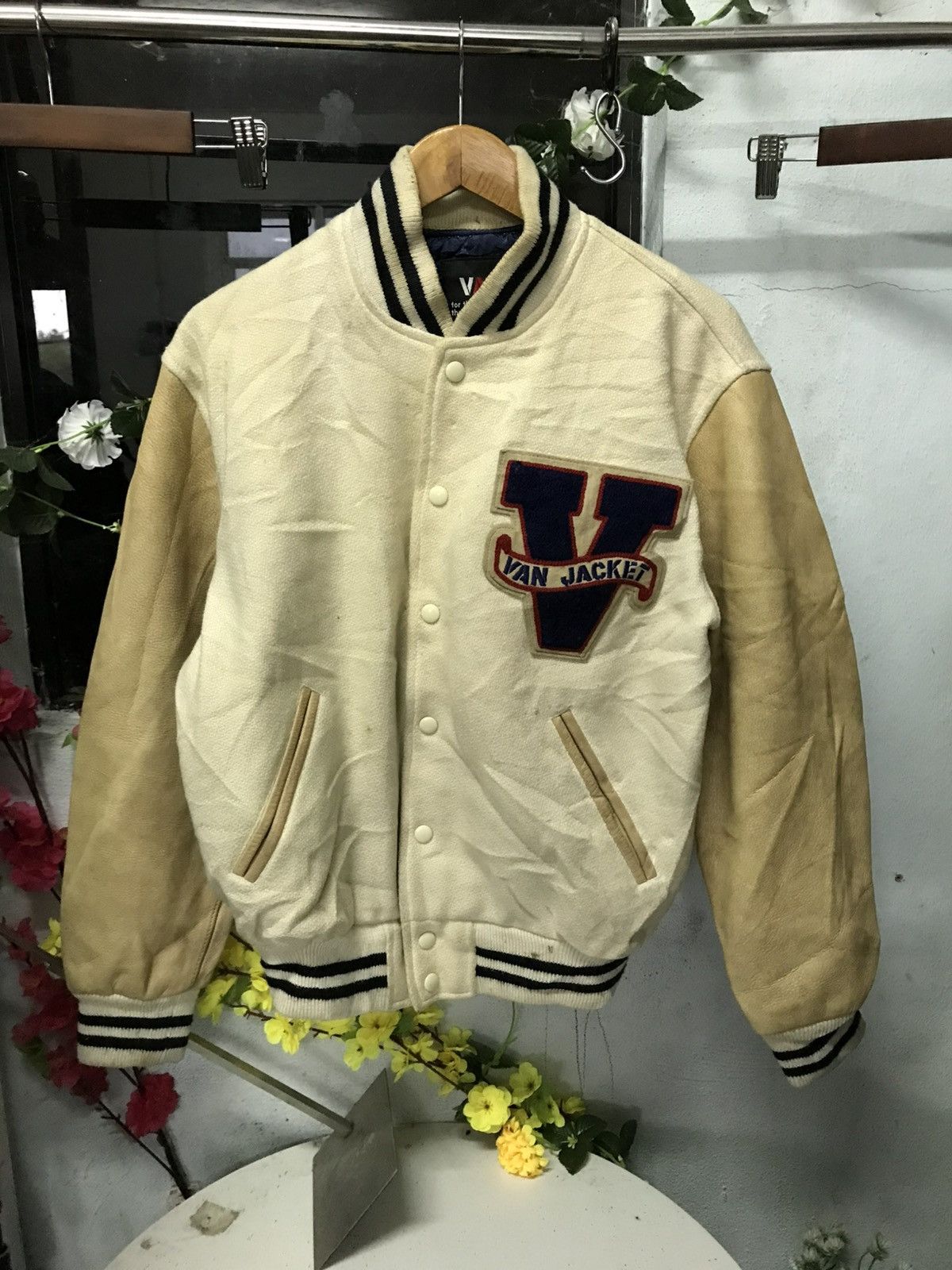 Van VAN JAC VARSITY LEATHER NICE JACKET Size US L / EU 52-54 / 3 - 2 Thumbnail