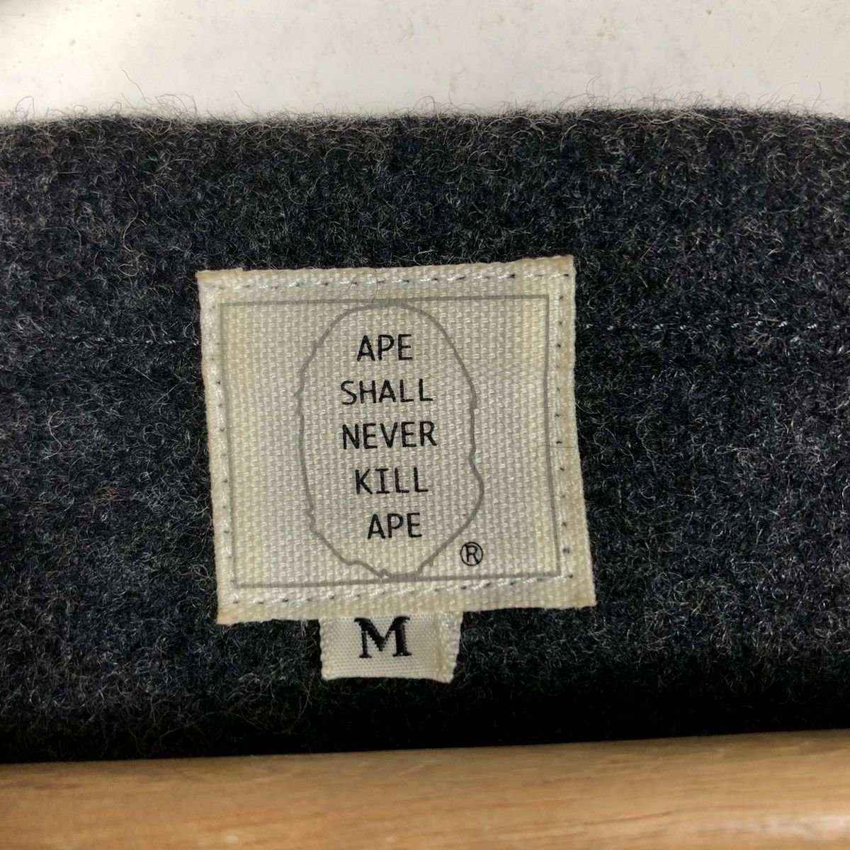 Bape 🔥VINTAGE BAPE NAVY ( NAVAL ACTION TEAM ) JACKET WOOL Size US M / EU 48-50 / 2 - 16 Thumbnail