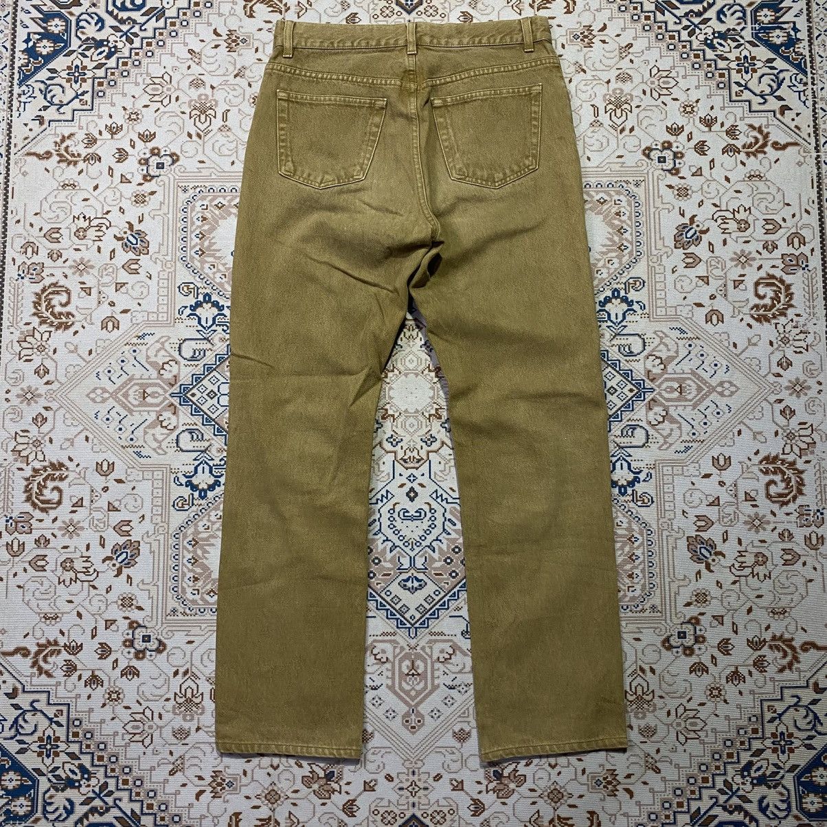 Helmut Lang HELMUT LANG SAND VINTAGE STAINED DENIM CLASSIC CUT Size US 31 - 2 Thumbnail