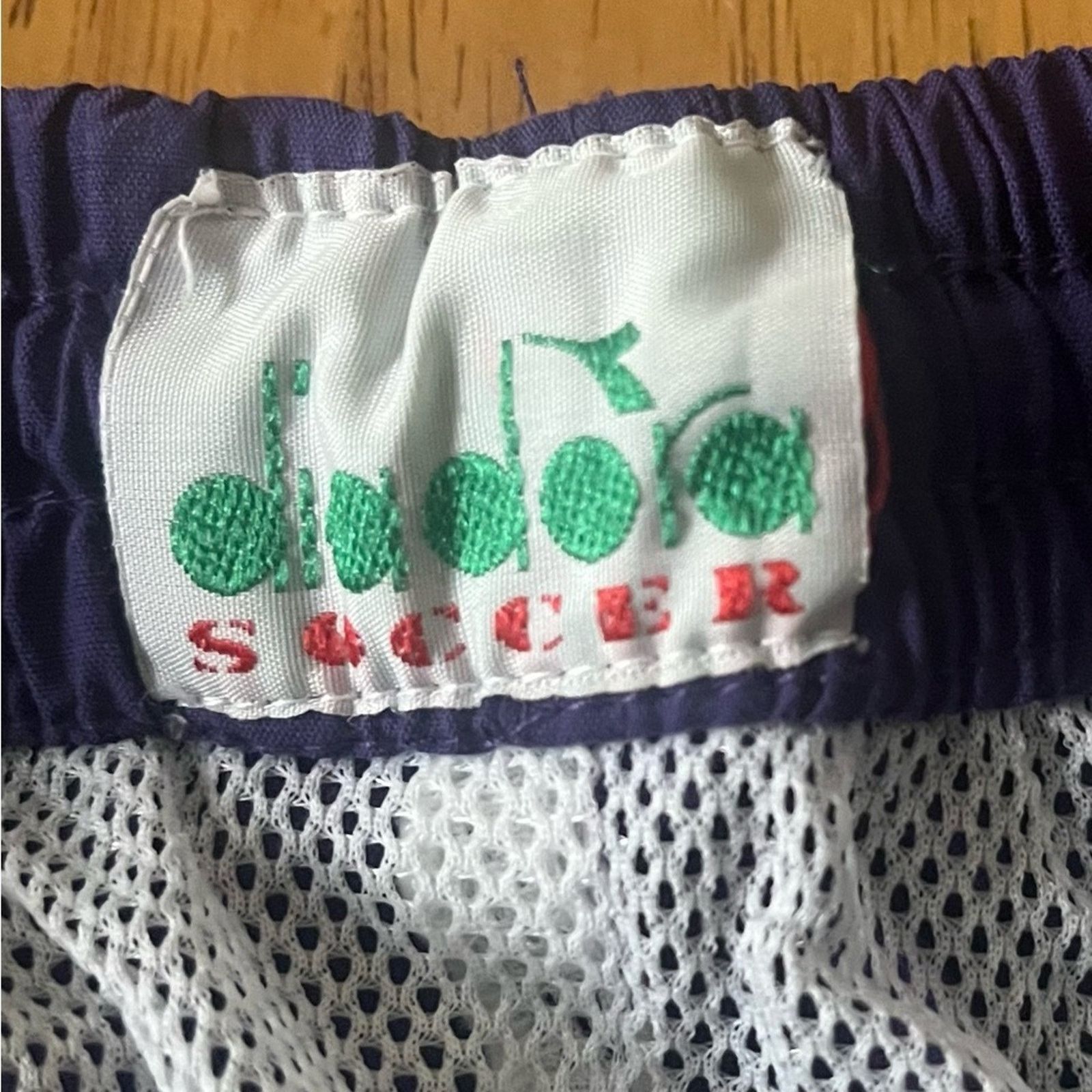 Diadora Diadora vintage nylon drawstring soccer pants, purple and XL Size US 37 - 3 Thumbnail