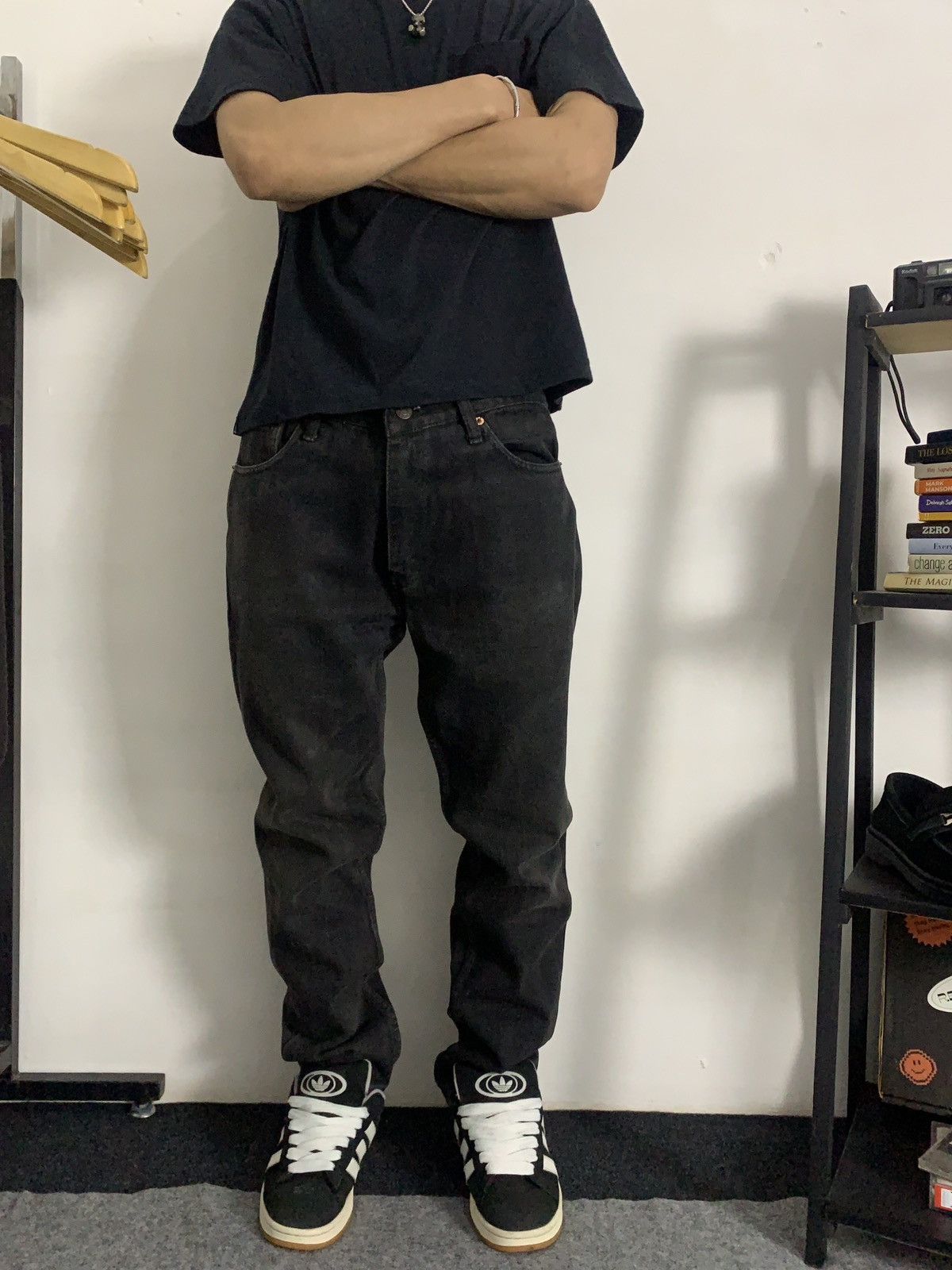 Levi's Vintage Black 'Levi's 505' Original Fit Longpants Size US 30 / EU 46 - 3 Thumbnail
