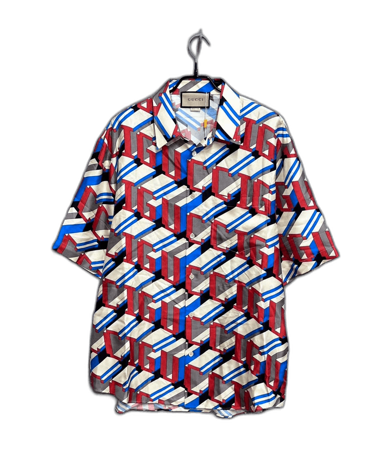 Gucci Gucci Silk Shirt with Graphic Print-yf Size US L / EU 52-54 / 3 - 1 Thumbnail