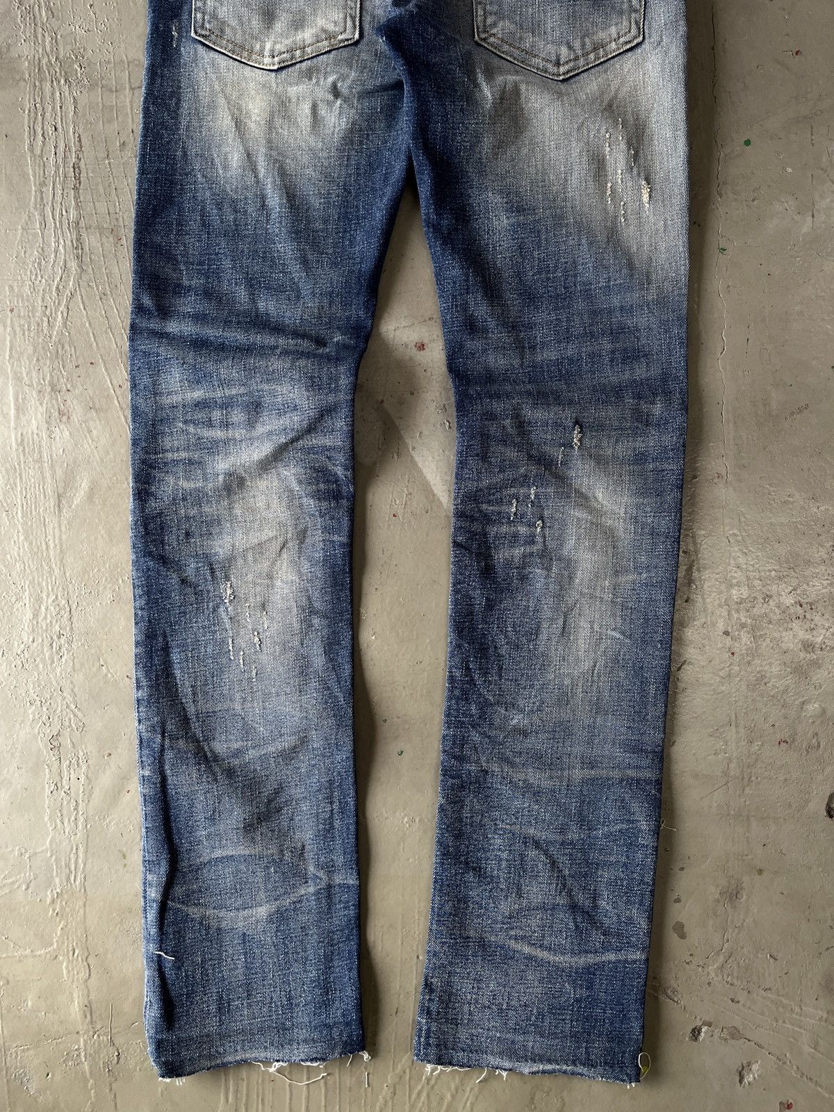 If Six Was Nine Midas 9 Whiskered Skinny Jeans Size US 31 - 11 Thumbnail