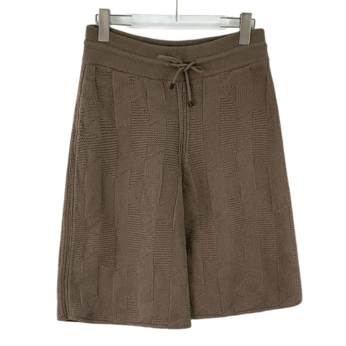 Hermes Hermes Coffee Jacquard Wool Knit Bermuda Shorts K26WX Size 25" / US 0 / IT 36 - 1 Thumbnail