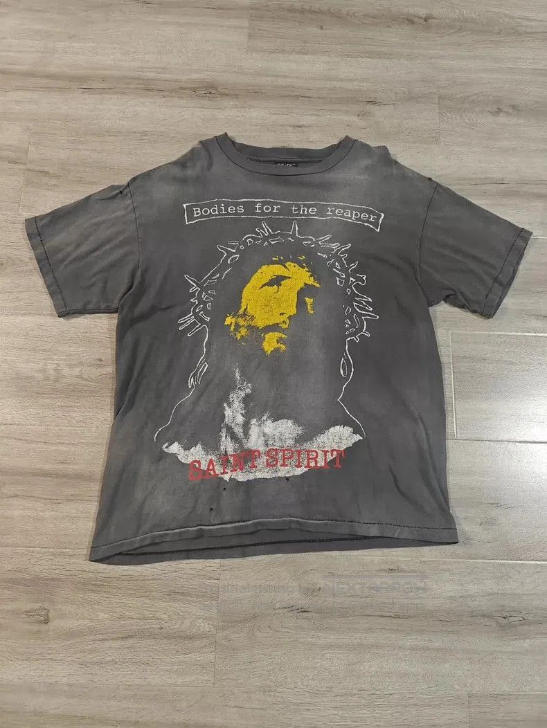 Saint Michael Vintage Saint Michael Graphic T. Size US XL / EU 56 / 4 - 1 Thumbnail