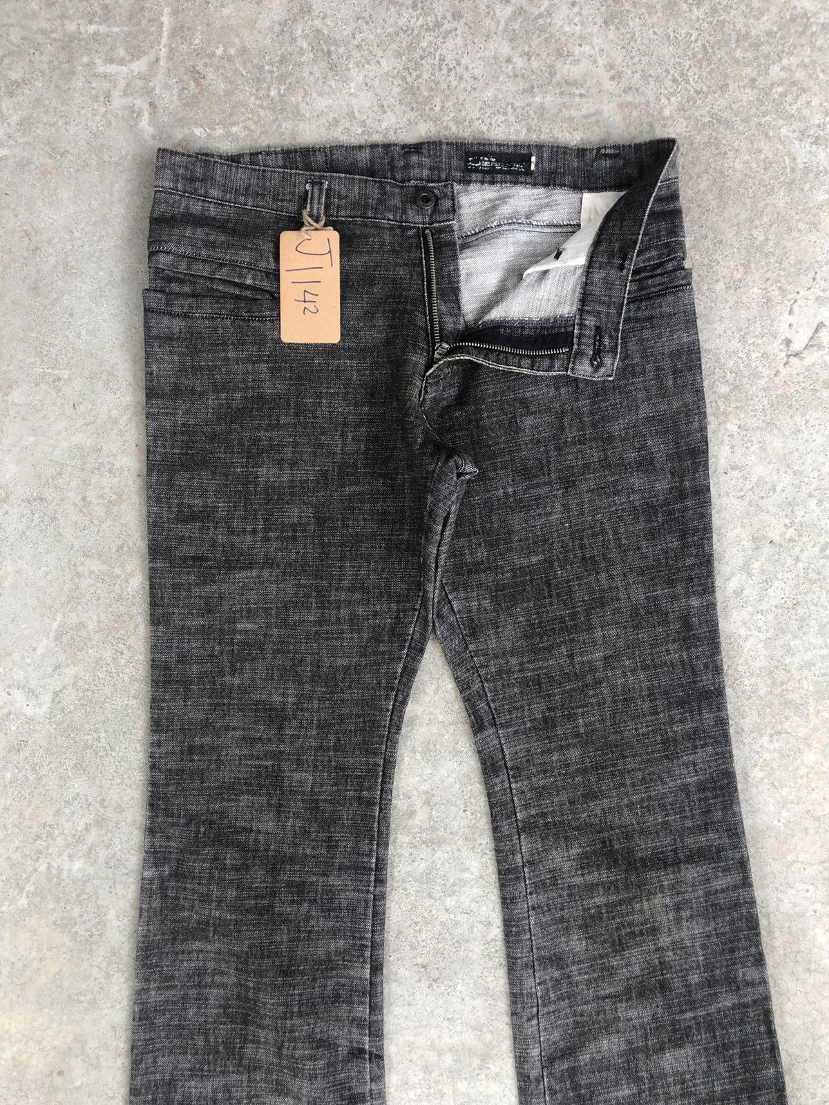 If Six Was Nine Japanese L7 Real Flared Jeans Distressed Jeans Size US 33 - 4 Thumbnail